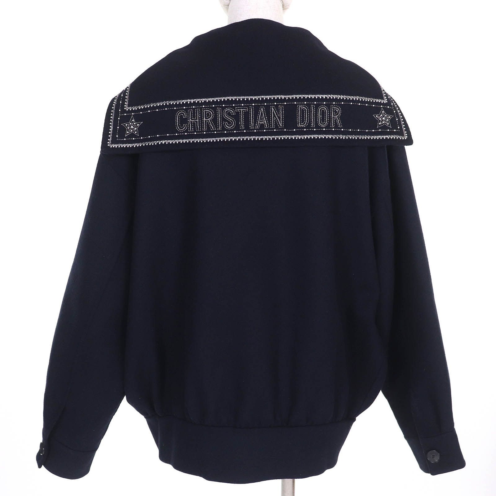 Dior Dior Christian Dior Wool Jacket Leather Outerwear 510C80Y1116 DUTY FREE for USA Size ONE SIZE - 3 Thumbnail