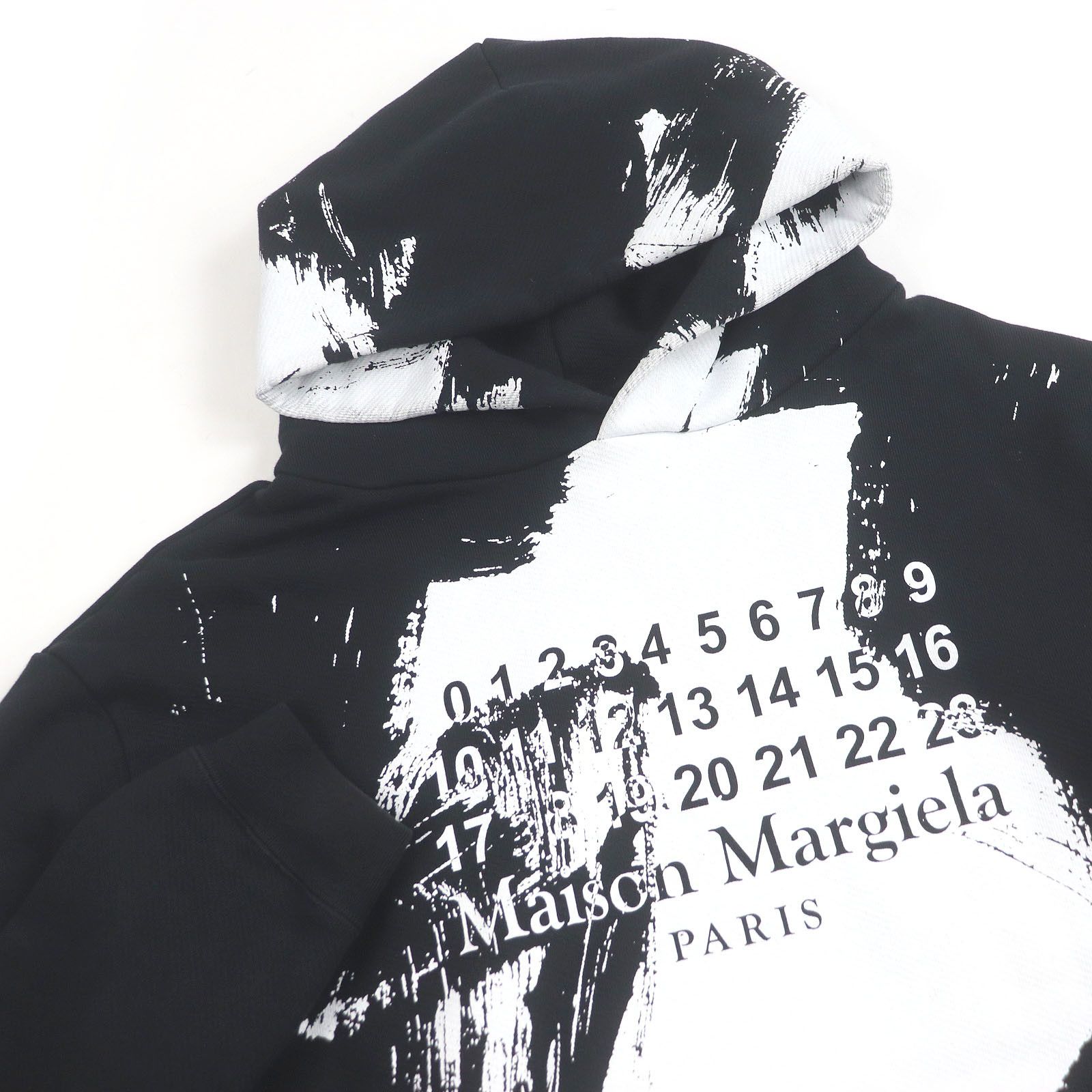 Maison Margiela Maison Martin Margiela Maison Margiela 10 DIAGONAL PAINT EFFECT Hoodie Cotton Sweatshirts & Hoodies DUTY FREE for USA Size ONE SIZE - 2 Thumbnail