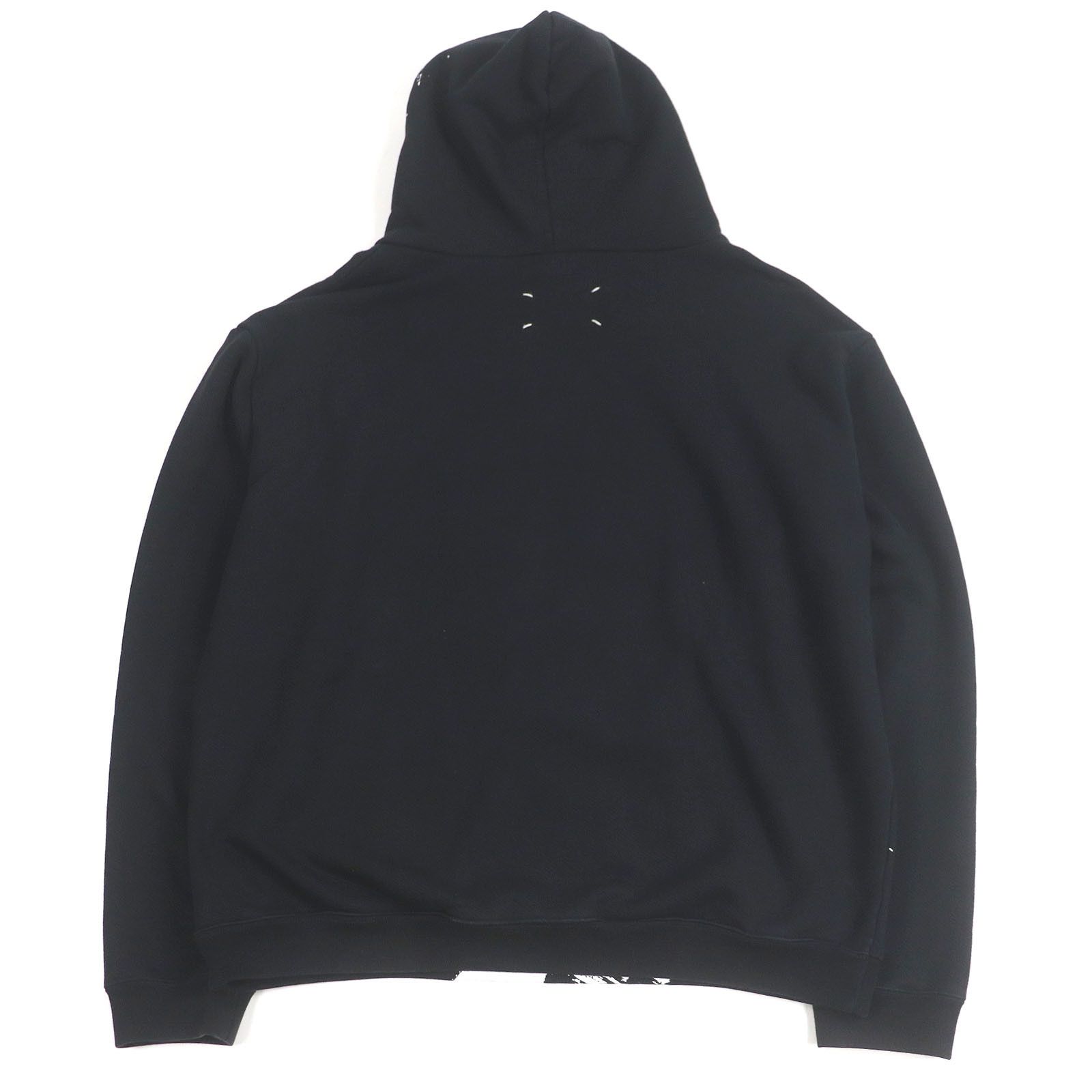 Maison Margiela Maison Martin Margiela Maison Margiela 10 DIAGONAL PAINT EFFECT Hoodie Cotton Sweatshirts & Hoodies DUTY FREE for USA Size ONE SIZE - 3 Thumbnail