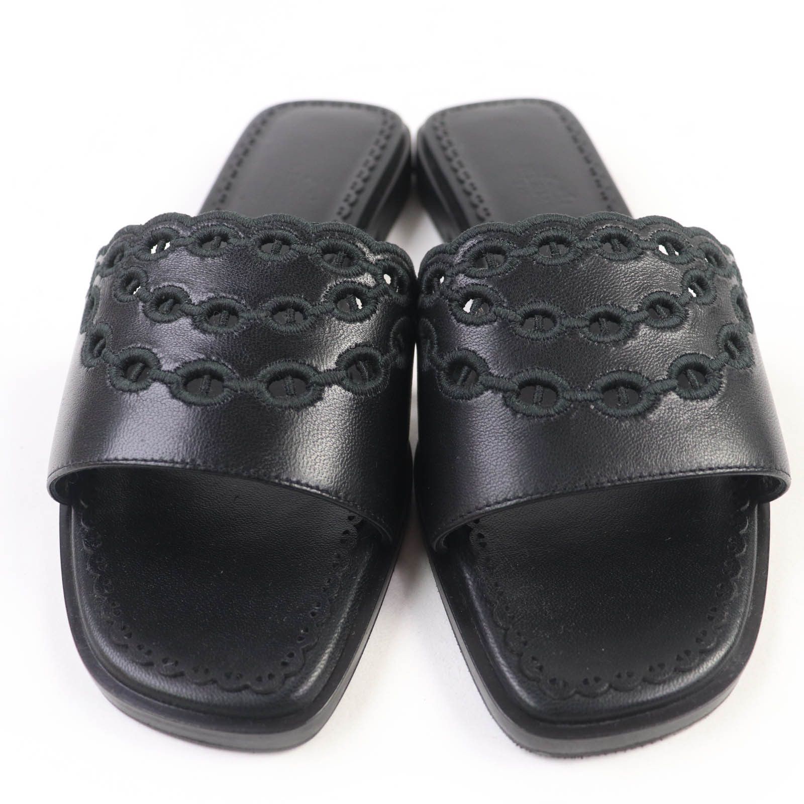 Hermes Hermes Hermes Chaine d'Ancre Leather Sandals Leather Shoes DUTY FREE for USA Size ONE SIZE - 4 Thumbnail
