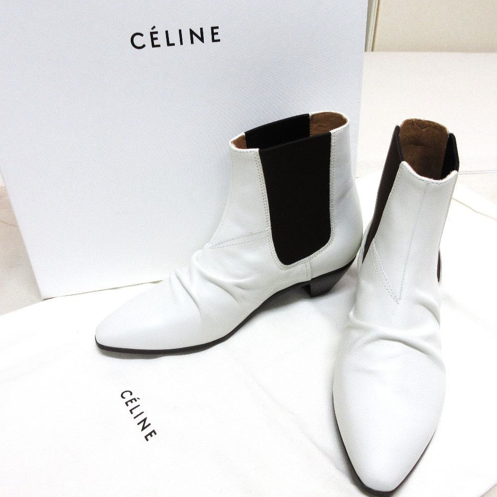 Celine Celine Celine Leather Short Boots Leather Shoes DUTY FREE for USA Size ONE SIZE - 10 Thumbnail