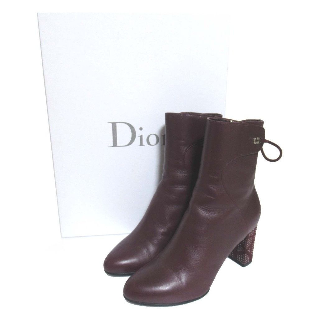 Dior Dior Christian Dior STELLAR Ankle Boots Leather Shoes DUTY FREE for USA Size ONE SIZE - 12 Thumbnail