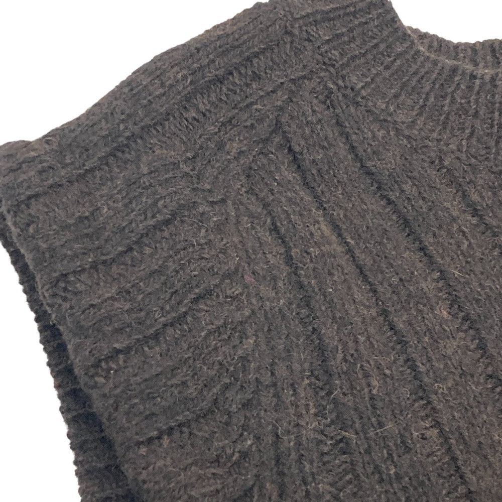 Prada Prada Prada Triangle Logo Virgin Wool Knit Vest Natural Material Tops P29B45 DUTY FREE for USA Size ONE SIZE - 6 Thumbnail