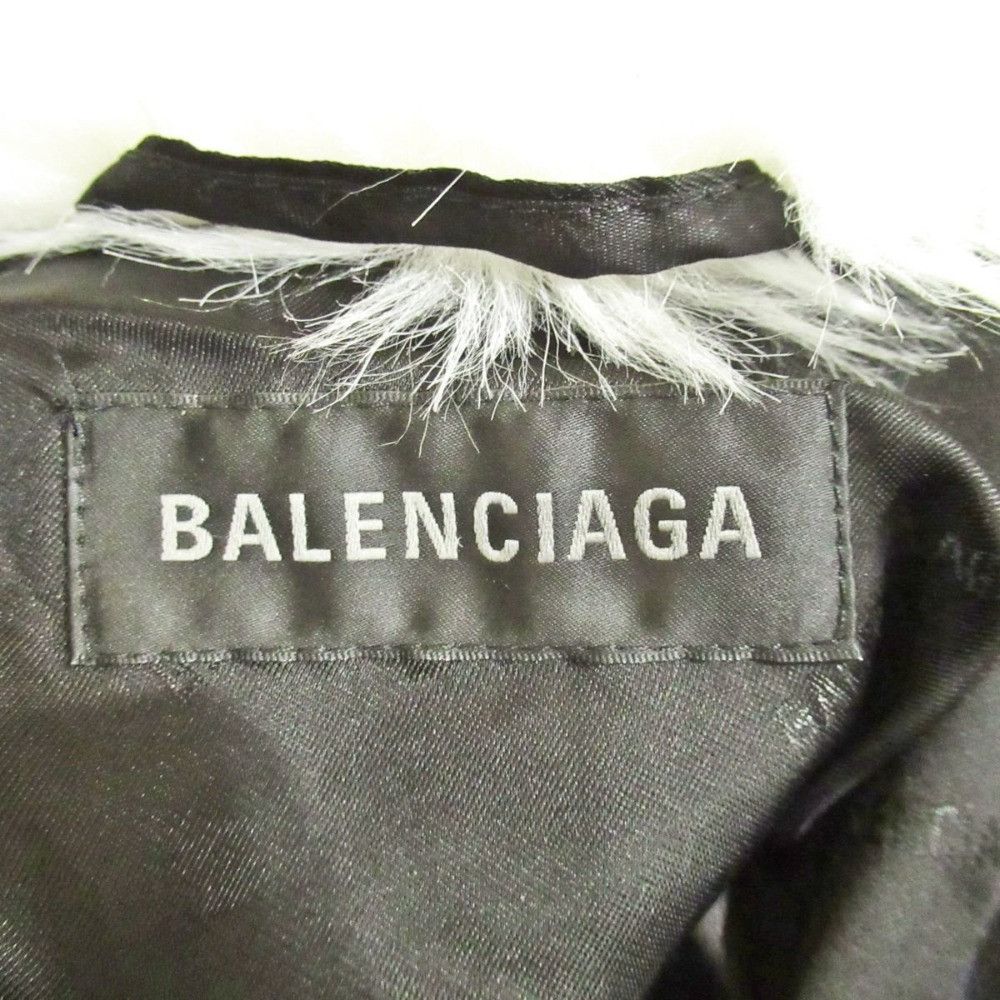 Balenciaga Balenciaga Balenciaga Spray Logo Eco Fur Coat Others Outerwear DUTY FREE for USA Size ONE SIZE - 4 Thumbnail