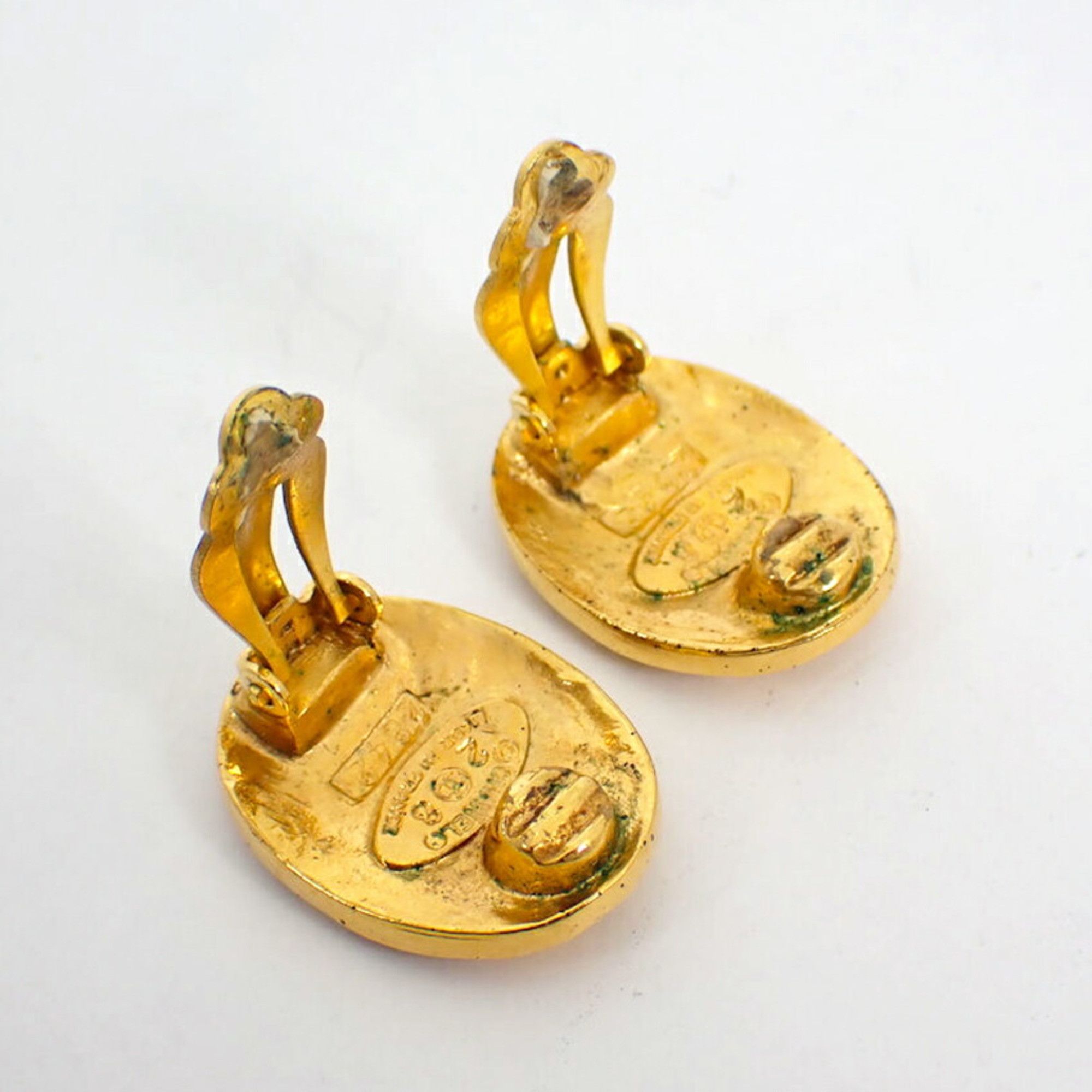 Chanel CHANEL Gold Coco Mark Earrings Size ONE SIZE - 6 Thumbnail
