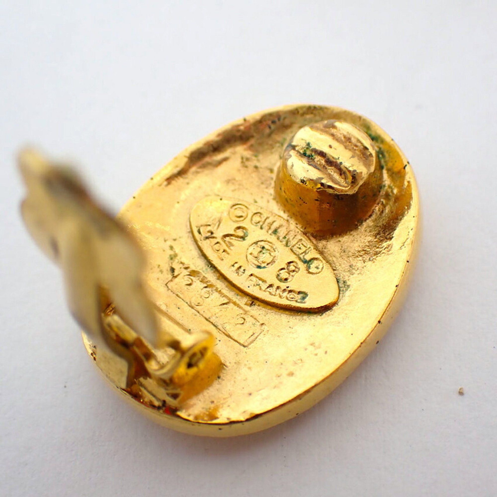 Chanel CHANEL Gold Coco Mark Earrings Size ONE SIZE - 7 Thumbnail