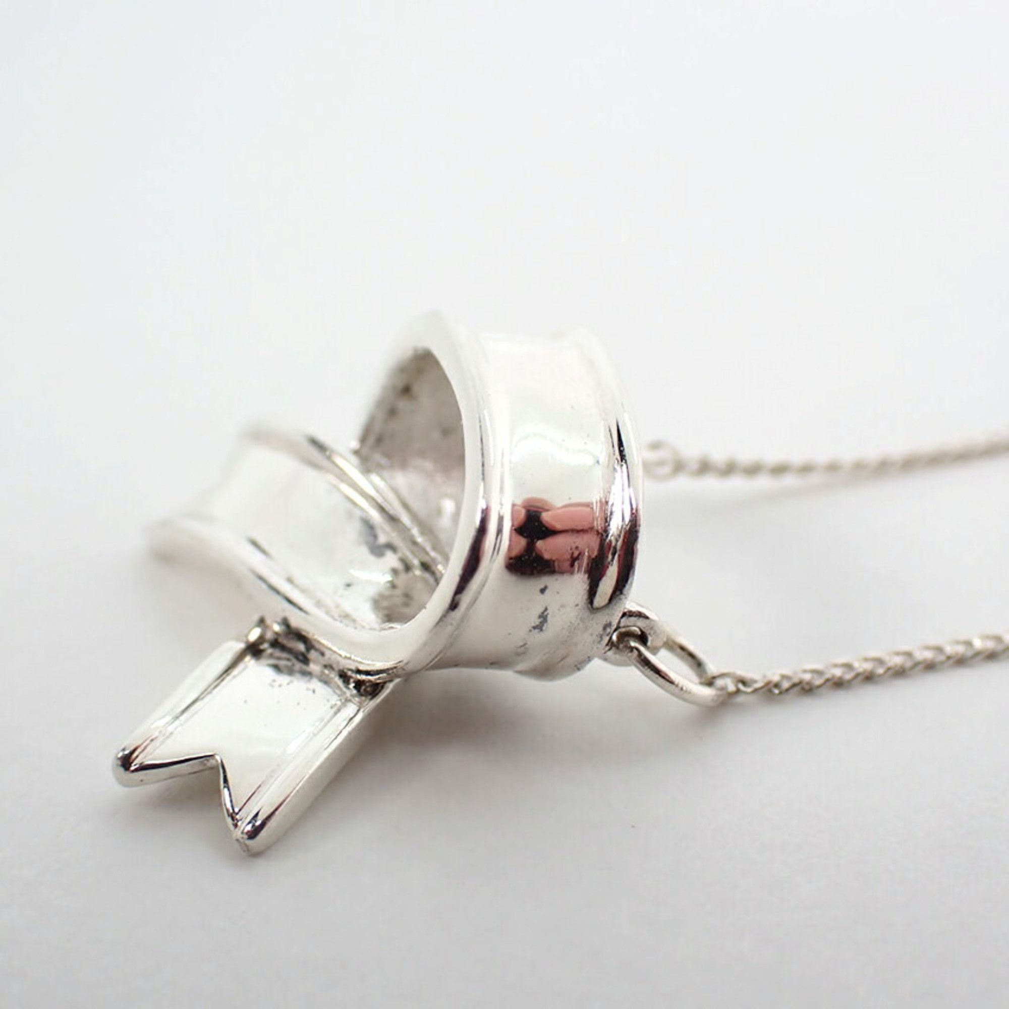 Tiffany & Co. TIFFANY 925 ribbon necklace pendant Size ONE SIZE - 8 Thumbnail
