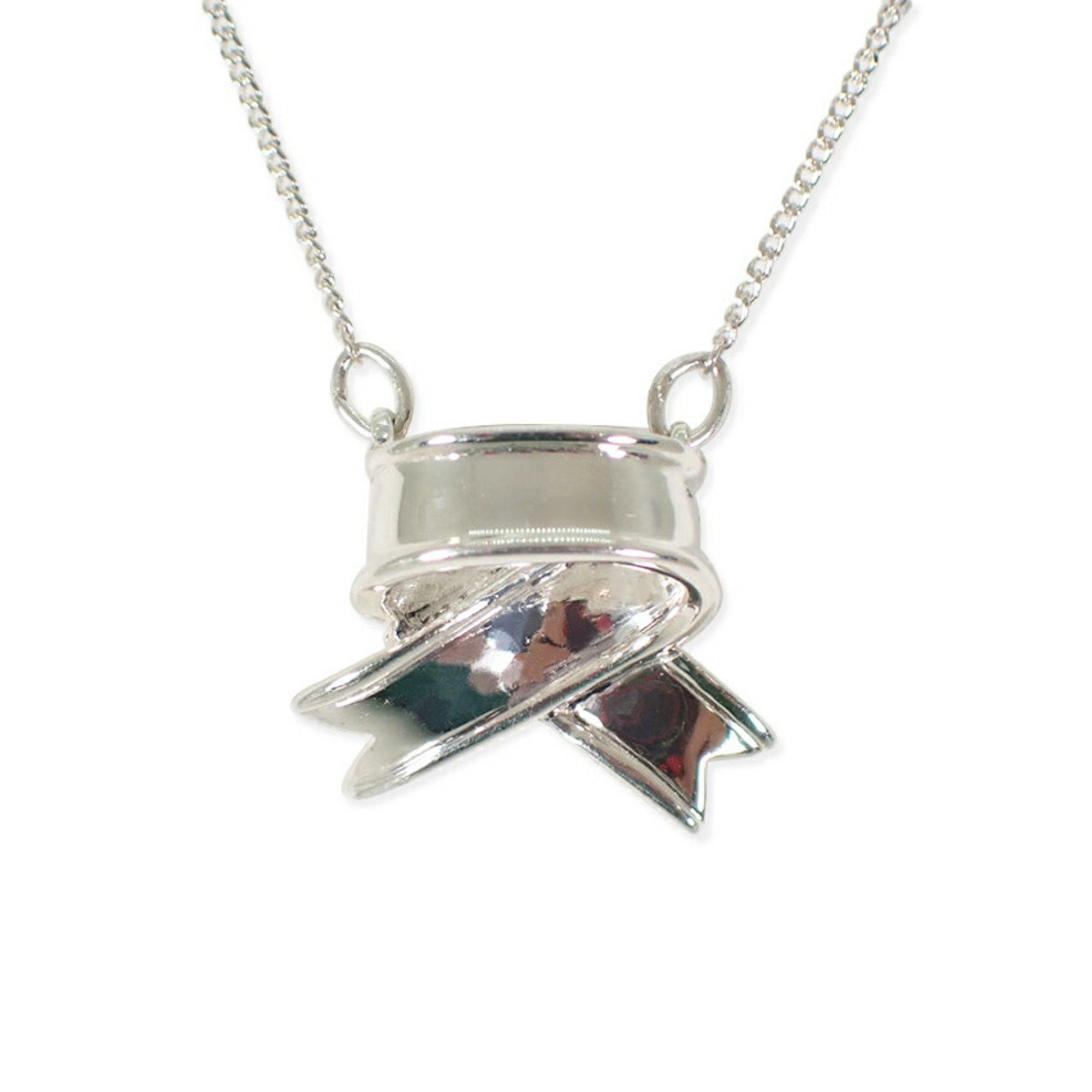 Tiffany & Co. TIFFANY 925 ribbon necklace pendant Size ONE SIZE - 2 Thumbnail