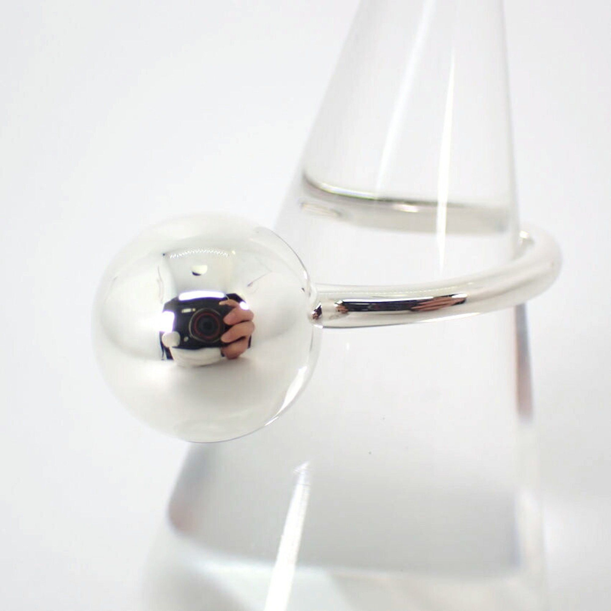 Tiffany & Co. TIFFANY 925 Hardware Ball Ring, Size 10 Size ONE SIZE - 3 Thumbnail