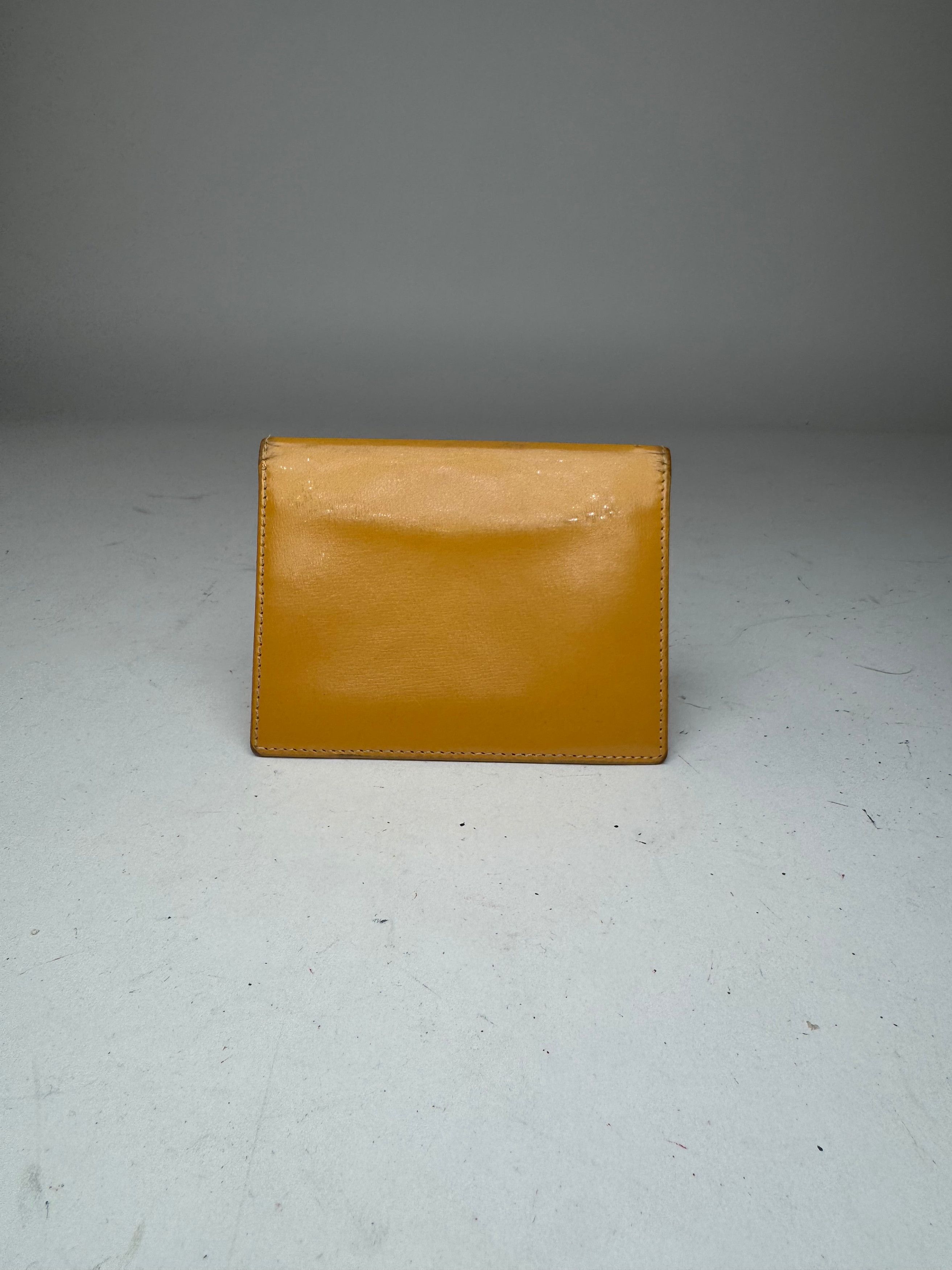 Loewe Vintage Madrid Leather Card Holder Yellow Size ONE SIZE - 11 Thumbnail
