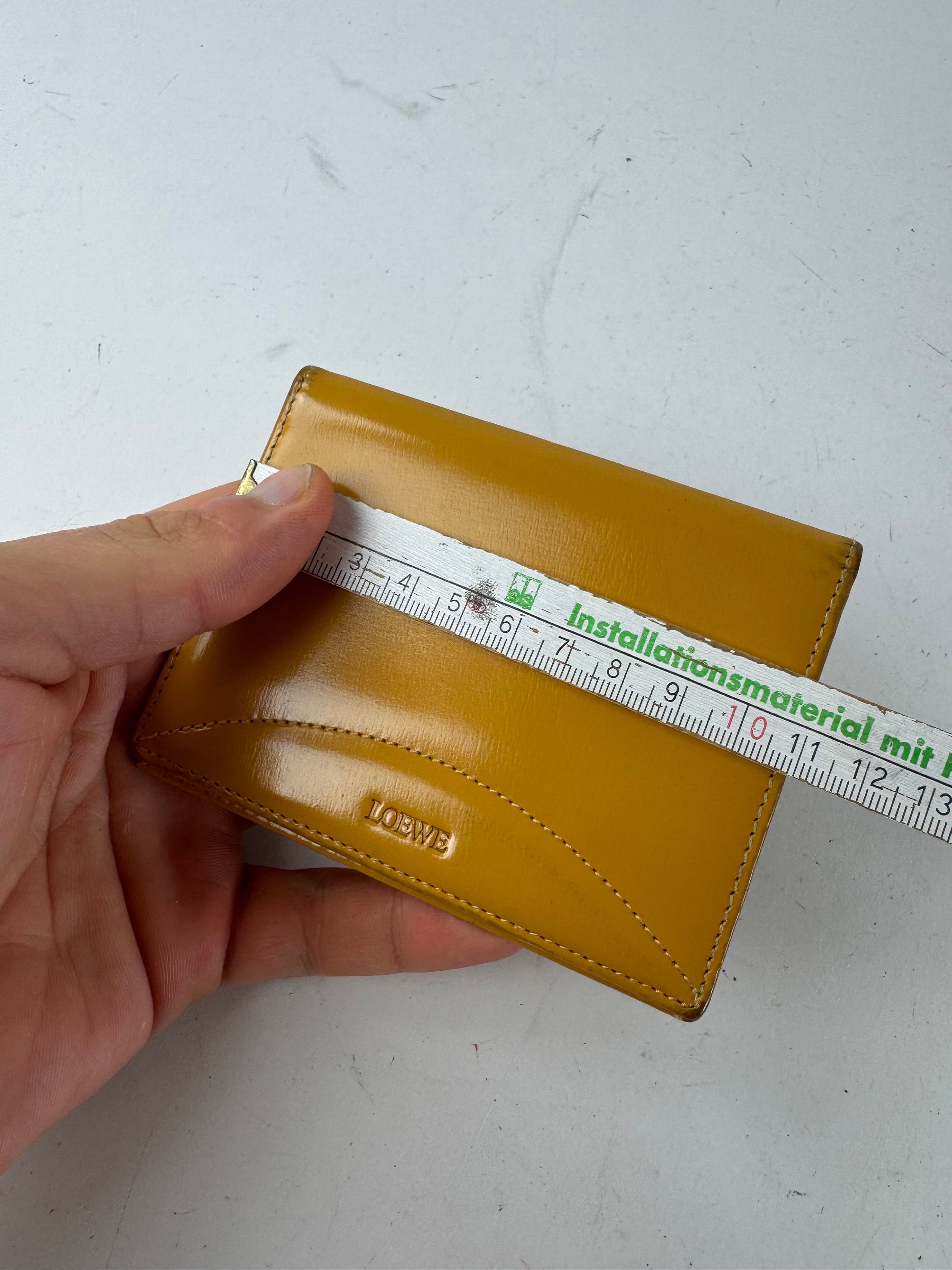 Loewe Vintage Madrid Leather Card Holder Yellow Size ONE SIZE - 8 Thumbnail