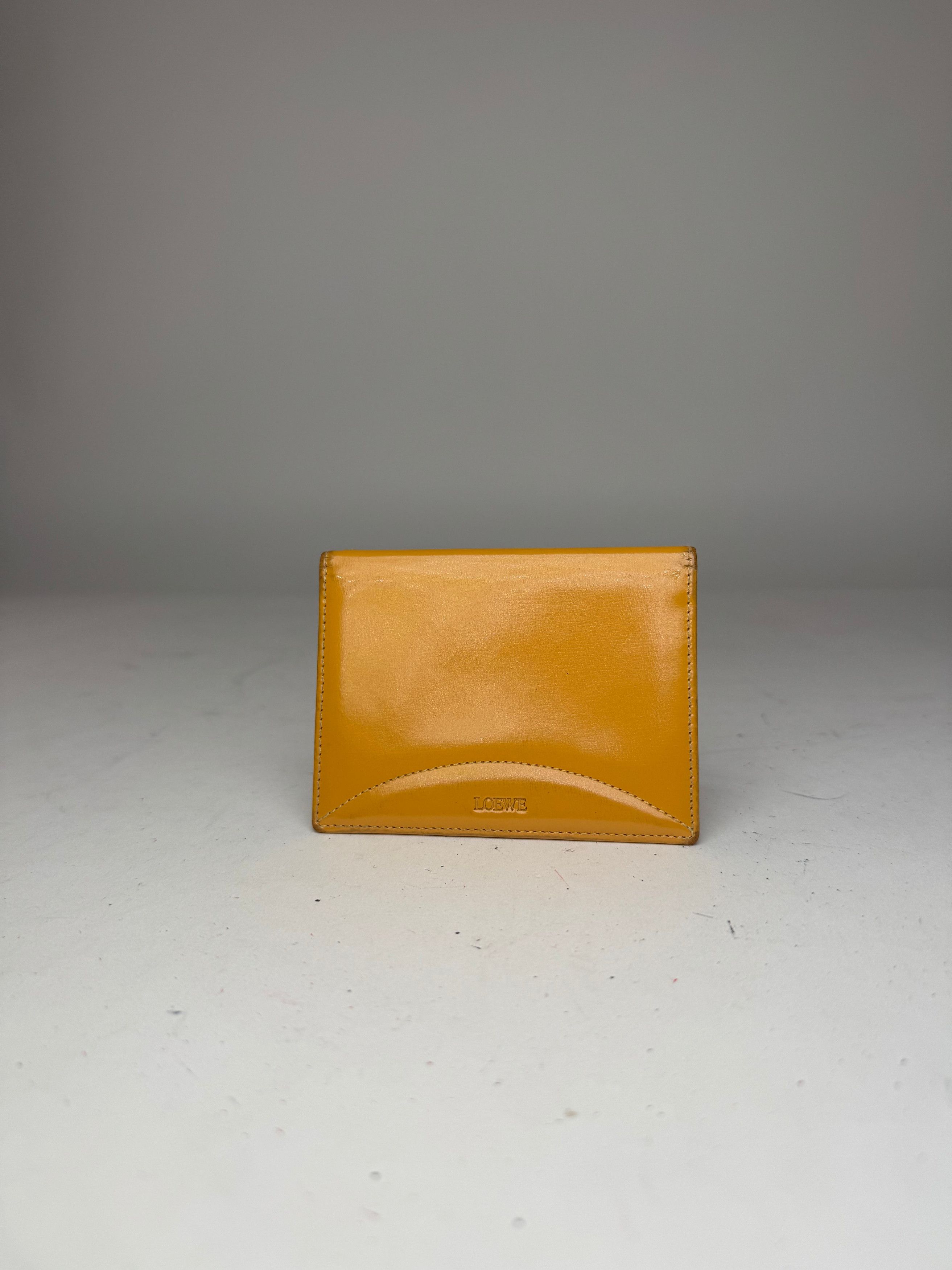 Loewe Vintage Madrid Leather Card Holder Yellow Size ONE SIZE - 10 Thumbnail
