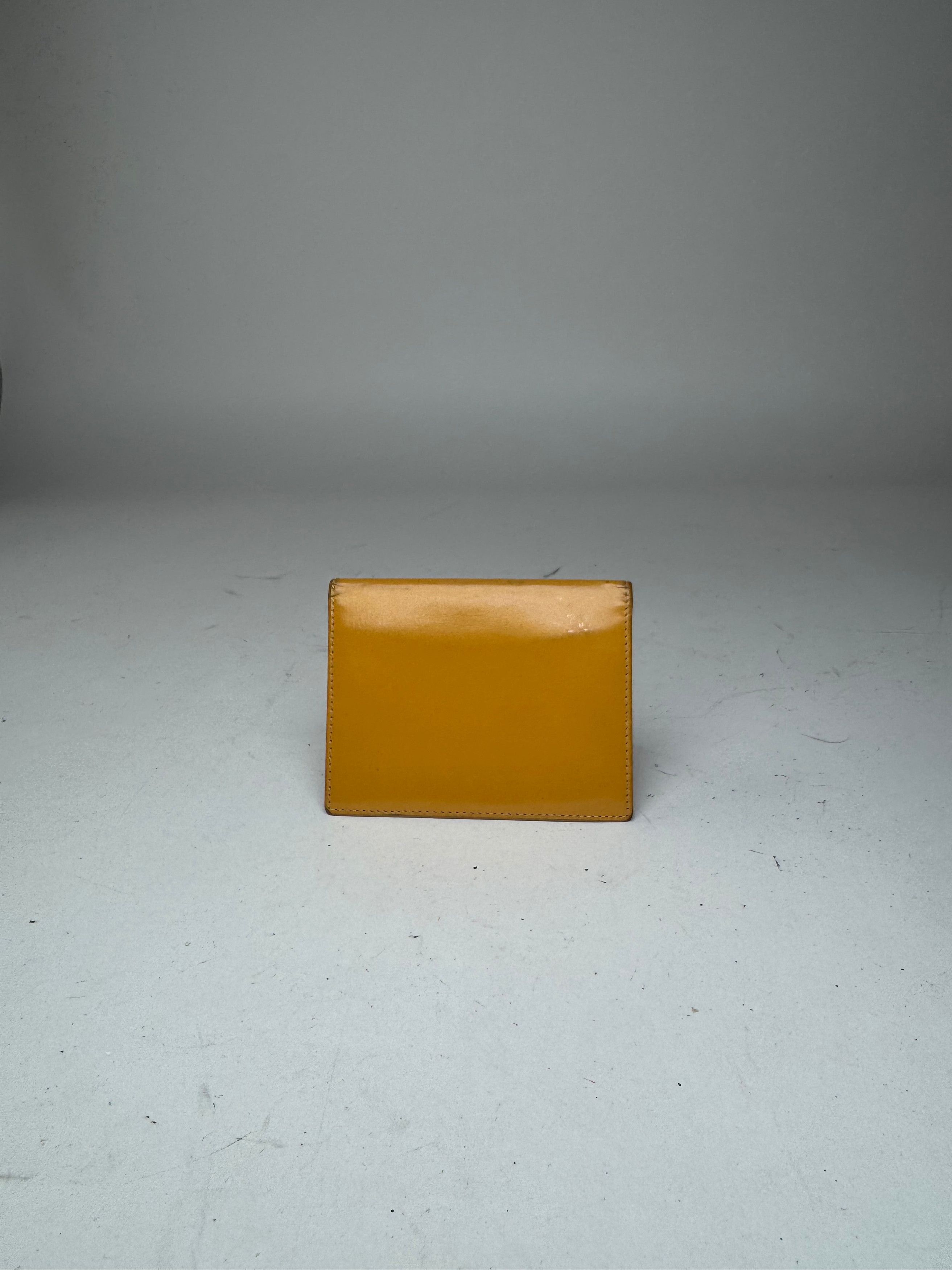 Loewe Vintage Madrid Leather Card Holder Yellow Size ONE SIZE - 2 Thumbnail