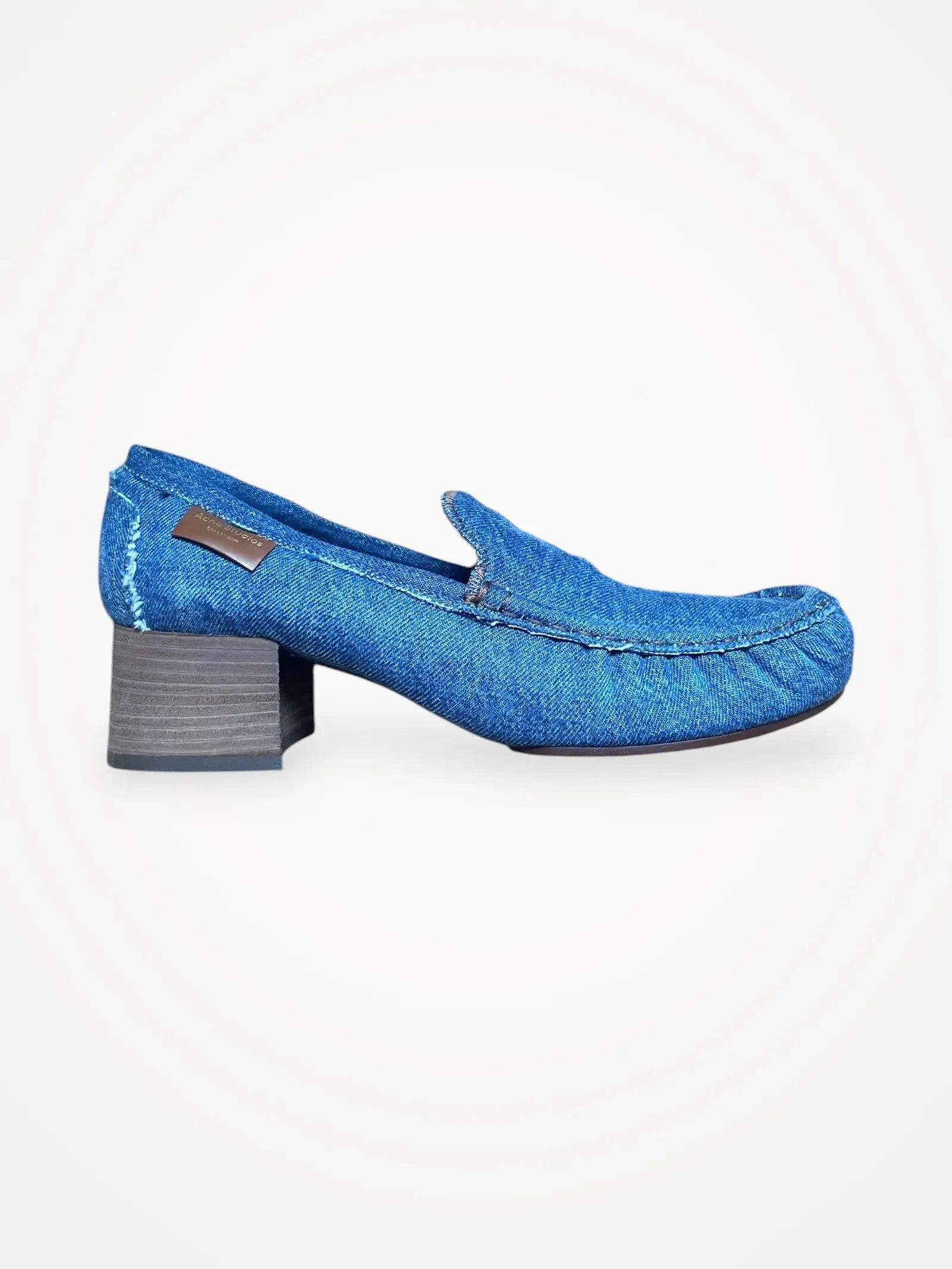 Acne Studios Acne Studios Babi Denim Loafer Heels Size US 11 / IT 41 - 2 Thumbnail