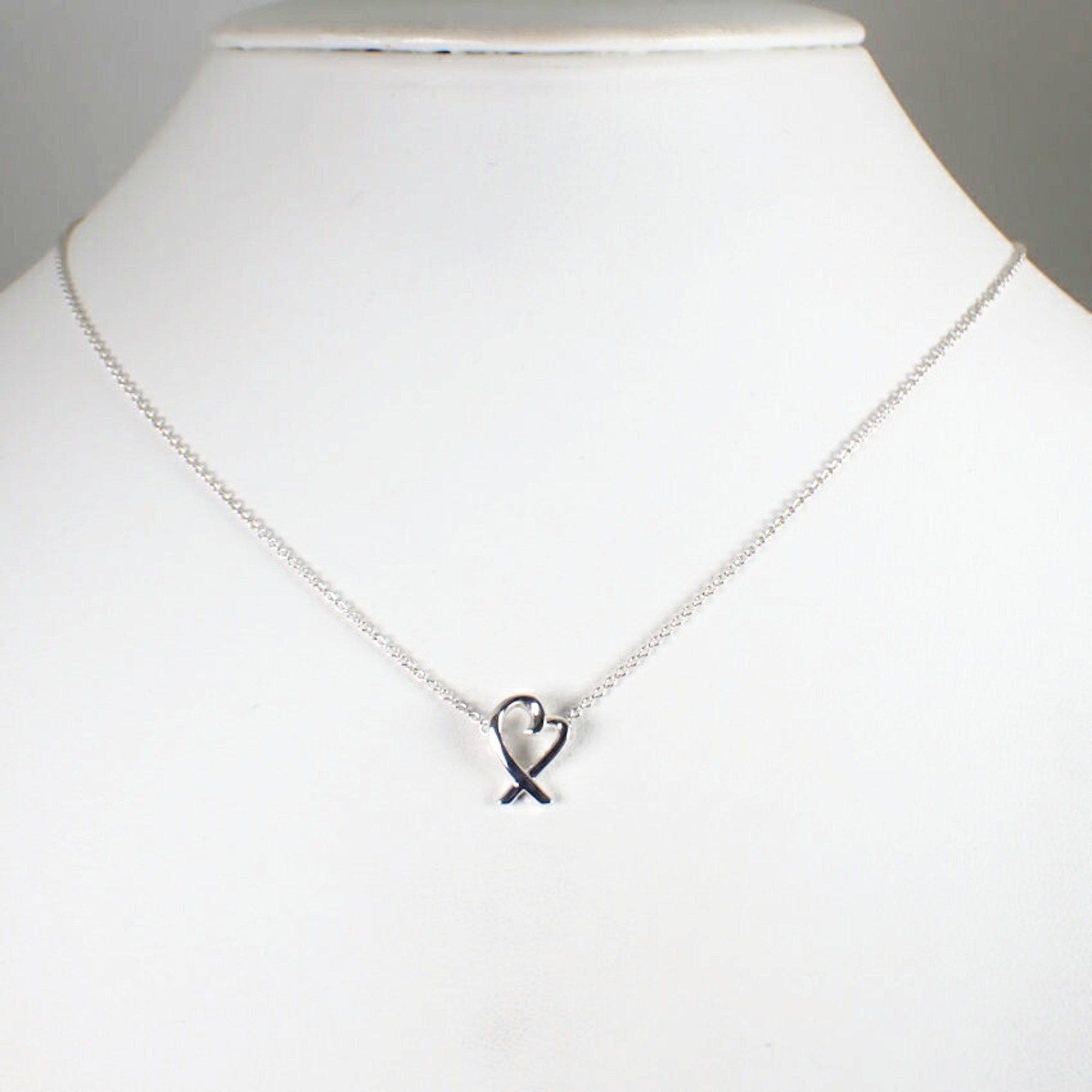 Tiffany & Co. TIFFANY 925 Loving Heart Pendant Necklace Size ONE SIZE - 3 Thumbnail