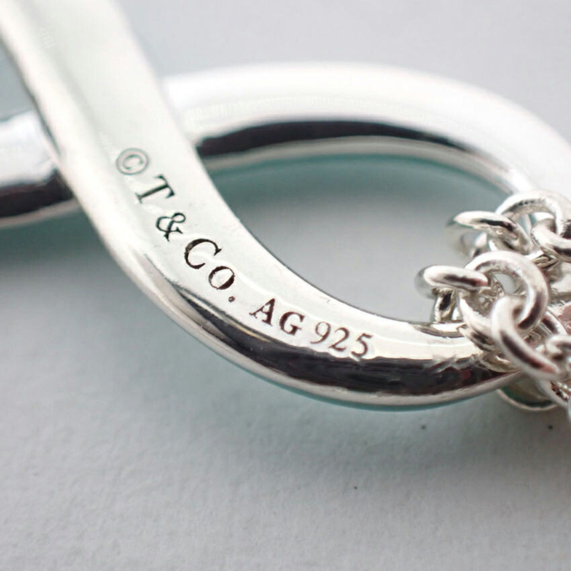 Tiffany & Co. TIFFANY 925 Infinity Blue Double Chain Bracelet Size ONE SIZE - 6 Thumbnail