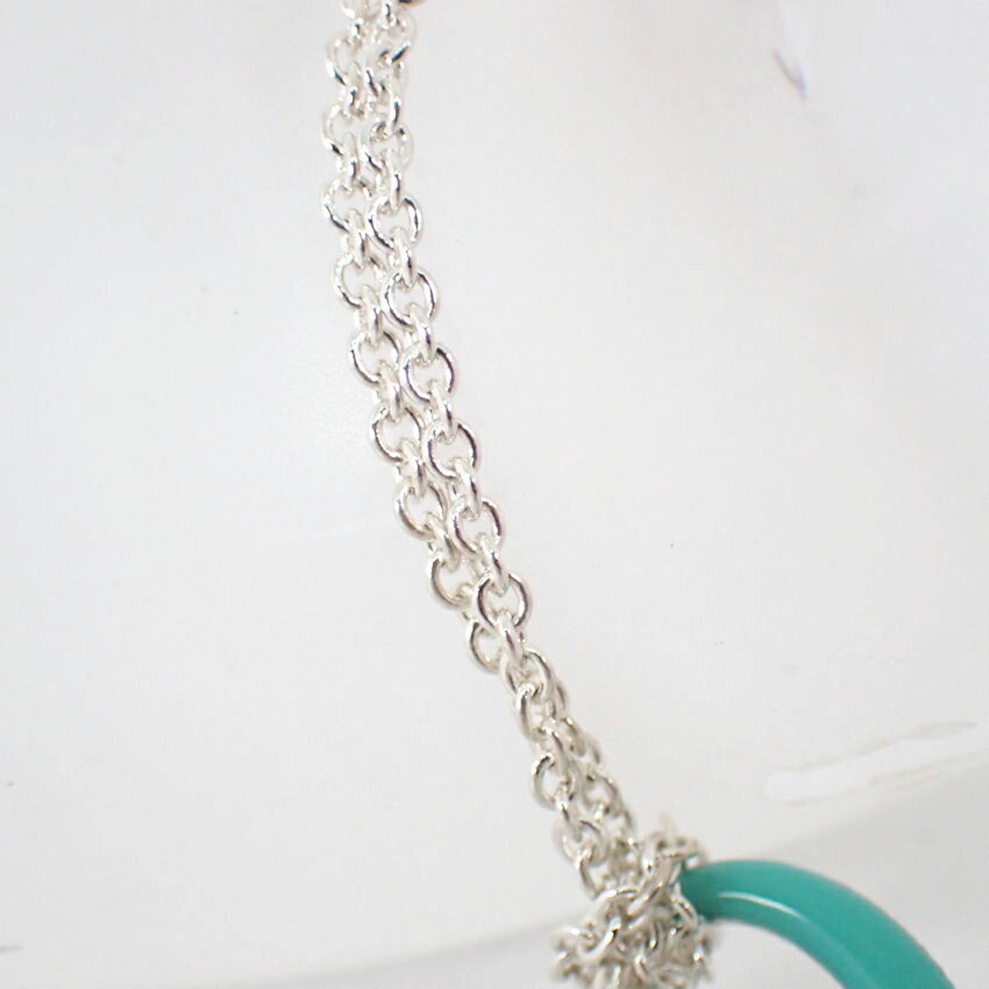 Tiffany & Co. TIFFANY 925 Infinity Blue Double Chain Bracelet Size ONE SIZE - 4 Thumbnail