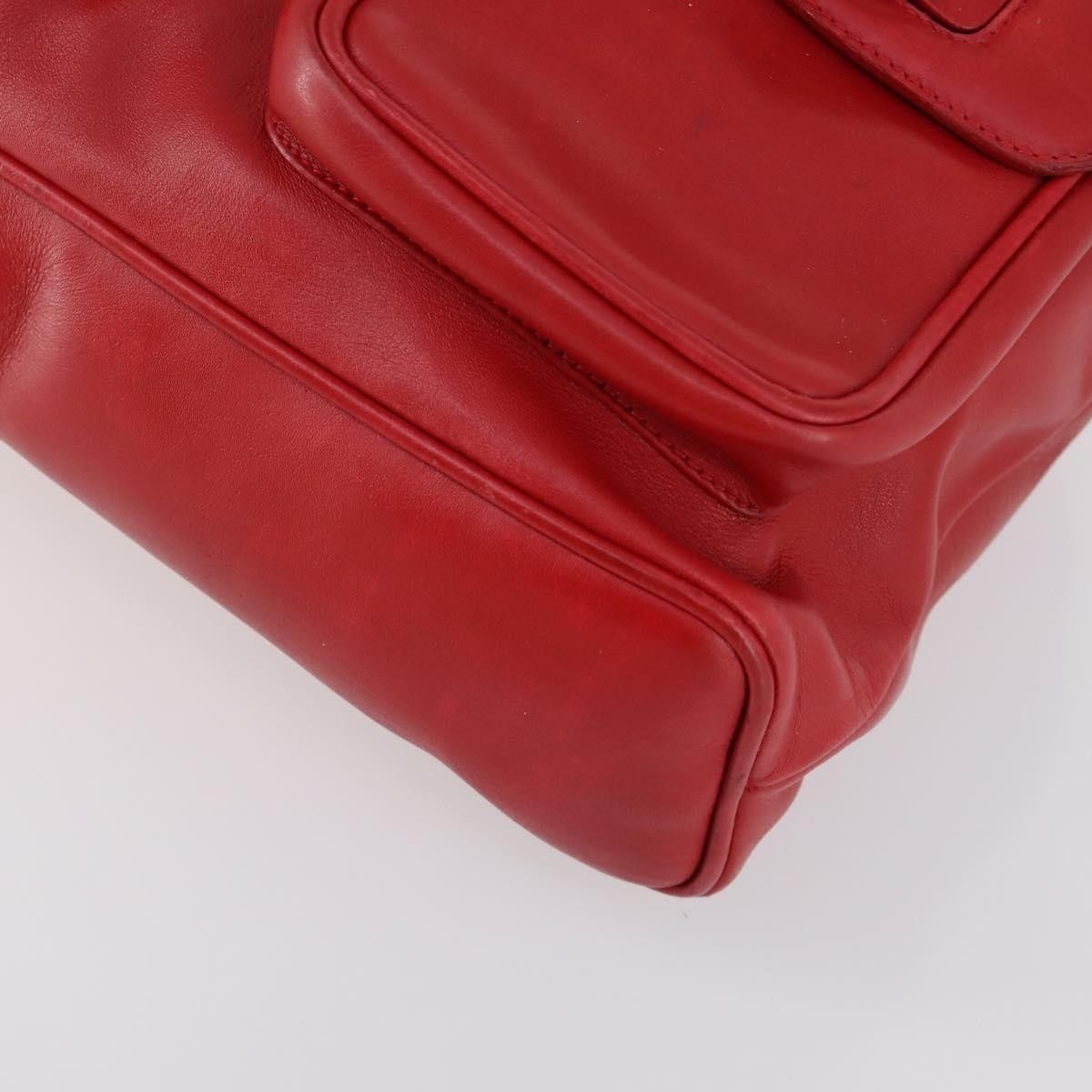 Gucci Gucci Vintage Bamboo Backpack Leather Size ONE SIZE - 9 Thumbnail