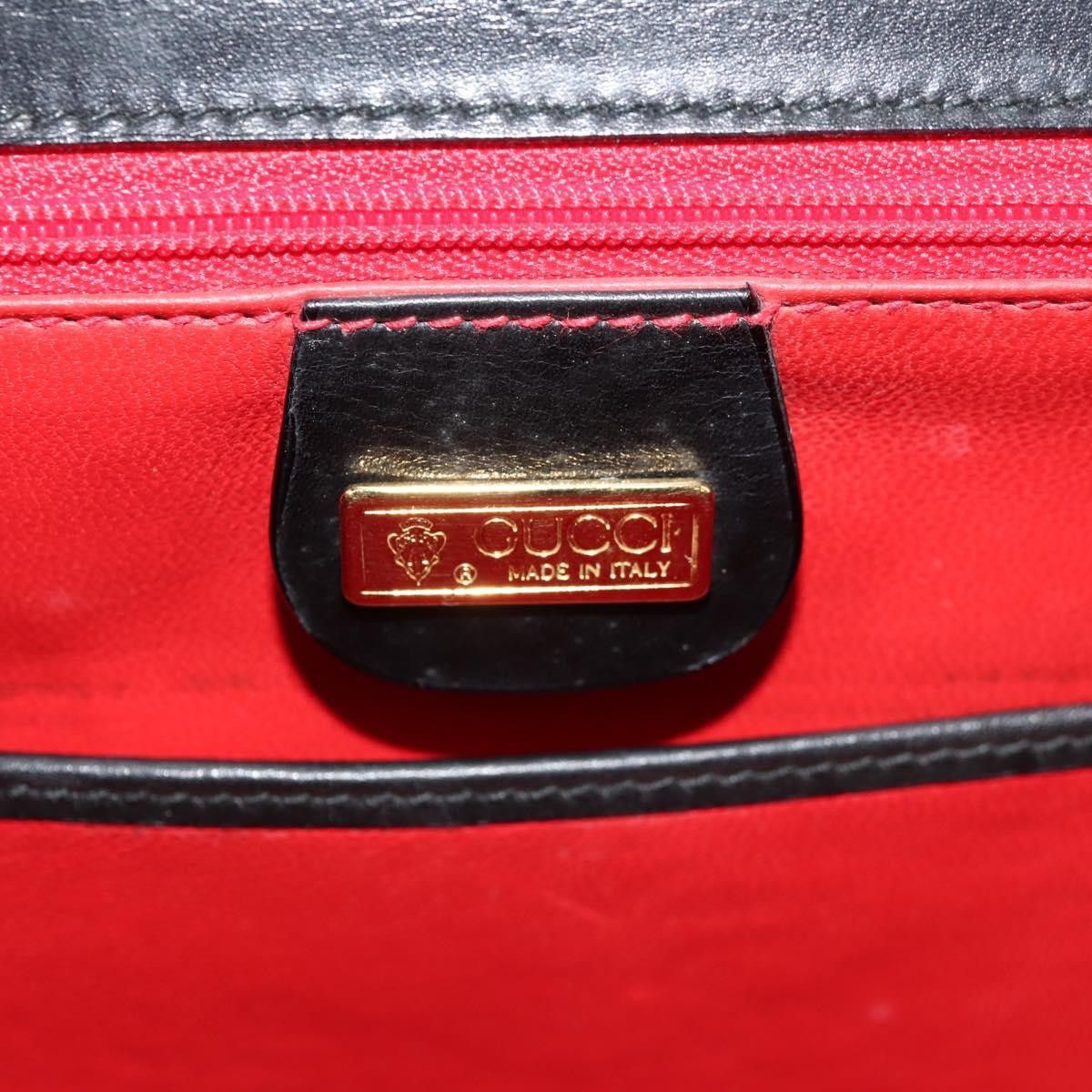 Gucci Gucci Vintage Convertible Bamboo Top Handle Bag Leather Size ONE SIZE - 6 Thumbnail
