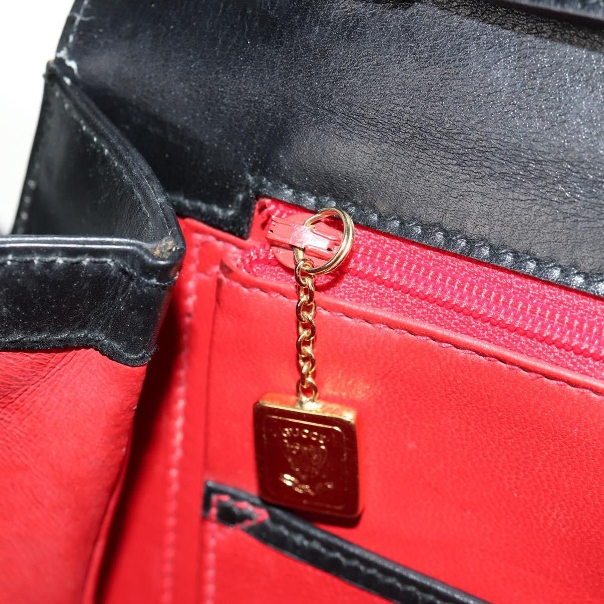 Gucci Gucci Vintage Convertible Bamboo Top Handle Bag Leather Size ONE SIZE - 13 Thumbnail