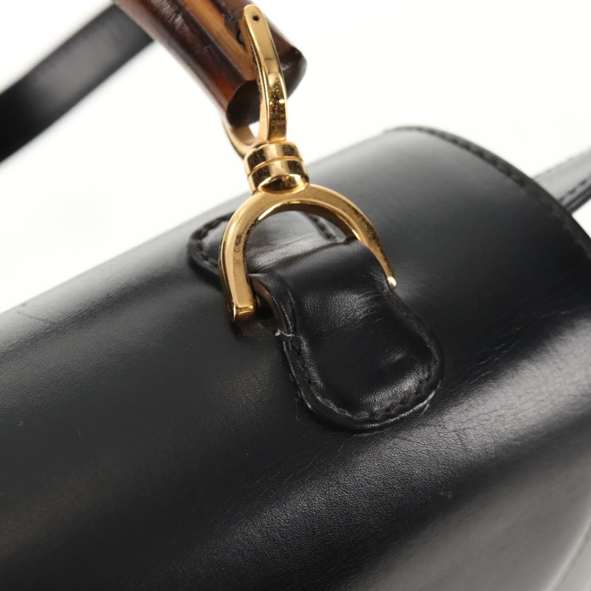 Gucci Gucci Vintage Convertible Bamboo Top Handle Bag Leather Size ONE SIZE - 17 Thumbnail