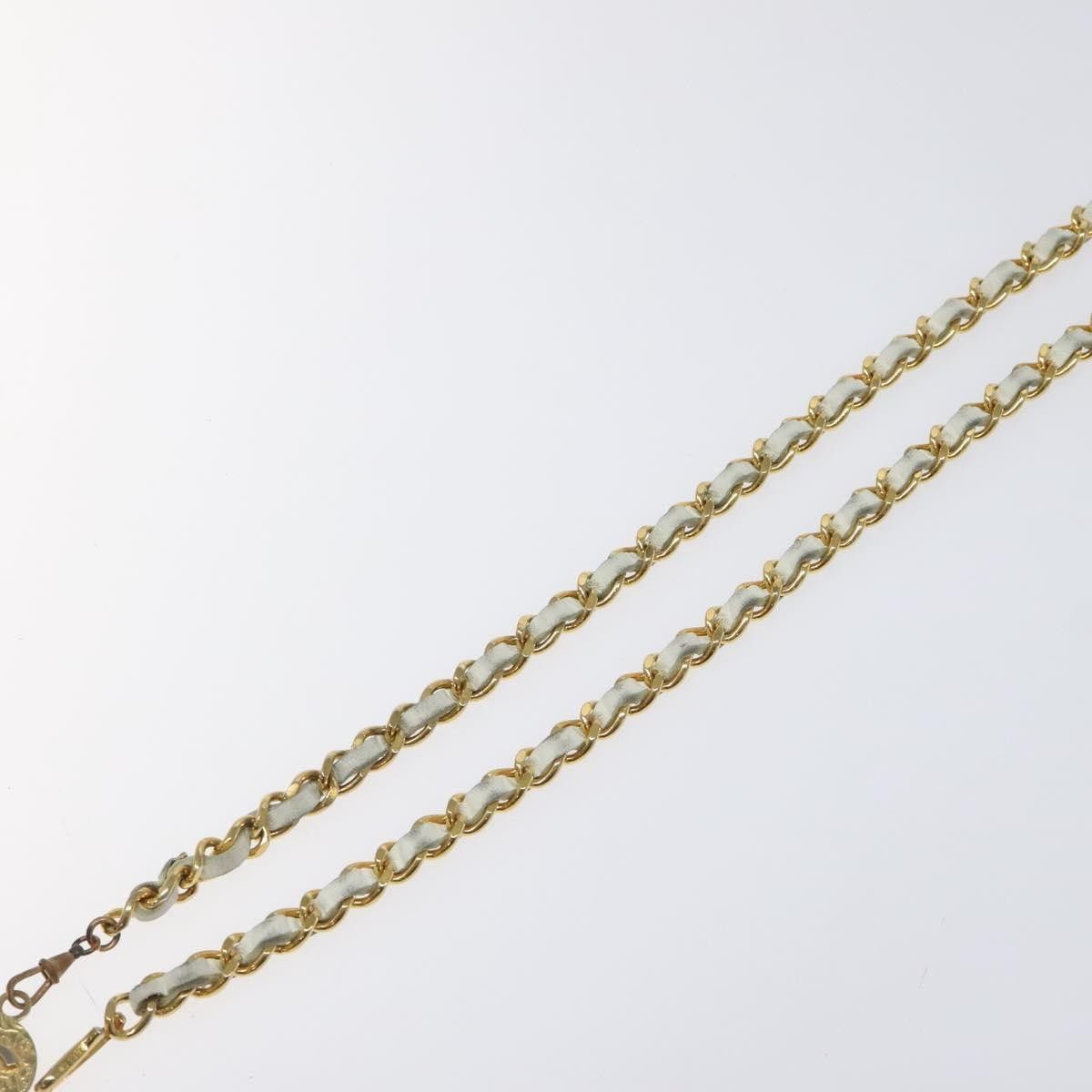 Chanel Chanel Vintage Logo Chain Belt Metal and Leather Size ONE SIZE - 5 Thumbnail