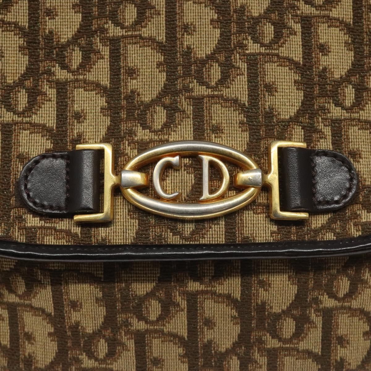 Dior Christian Dior Vintage Trotter Flap Shoulder Bag Canvas Size ONE SIZE - 12 Thumbnail