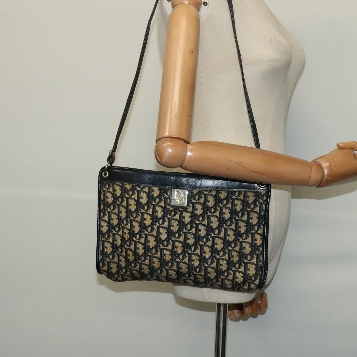 Dior Christian Dior Vintage Trotter Shoulder Bag Canvas Size ONE SIZE - 13 Thumbnail