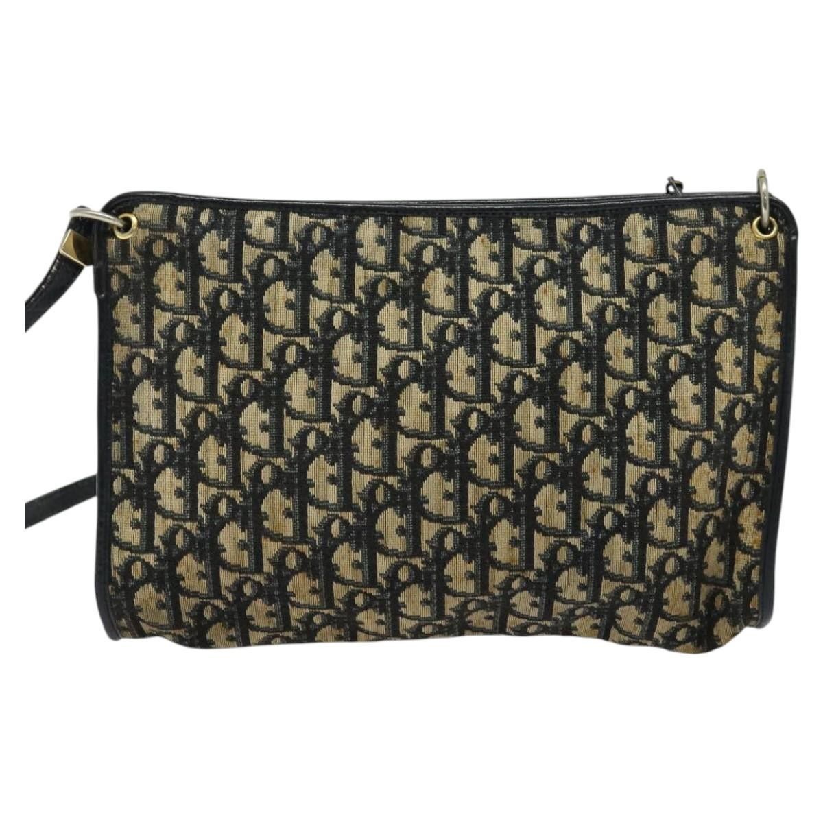 Dior Christian Dior Vintage Trotter Shoulder Bag Canvas Size ONE SIZE - 2 Thumbnail