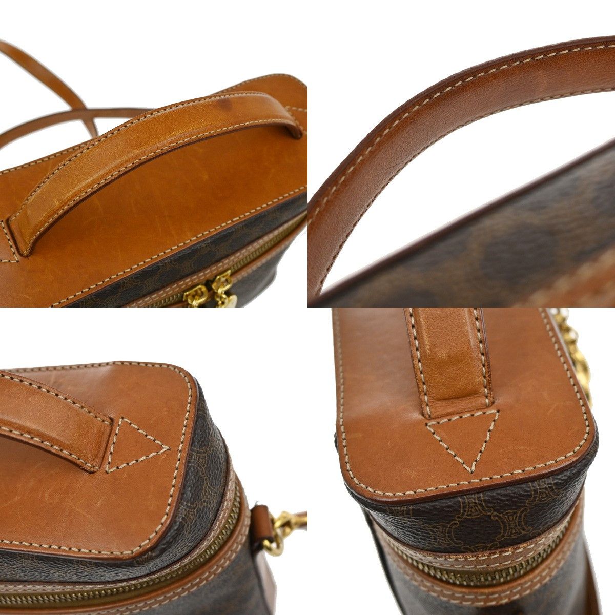 Celine Celine Vintage Macadam Shoulder Bag Canvas Size ONE SIZE - 11 Thumbnail
