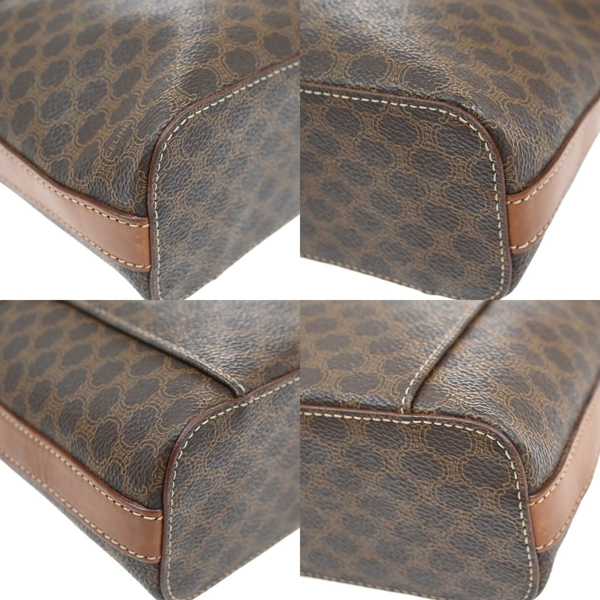 Celine Celine Vintage Macadam Shoulder Bag Canvas Size ONE SIZE - 9 Thumbnail