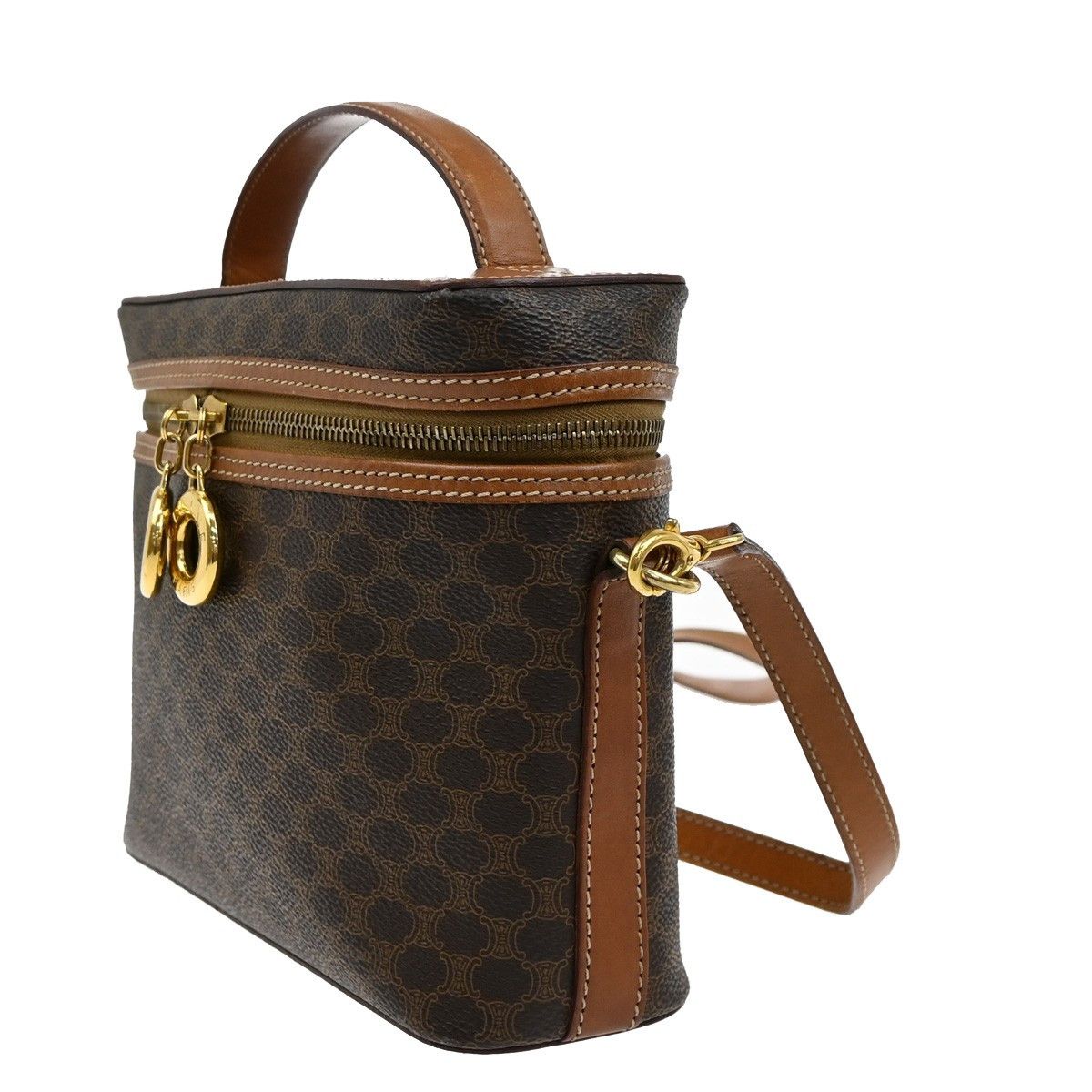 Celine Celine Vintage Macadam Shoulder Bag Canvas Size ONE SIZE - 3 Thumbnail