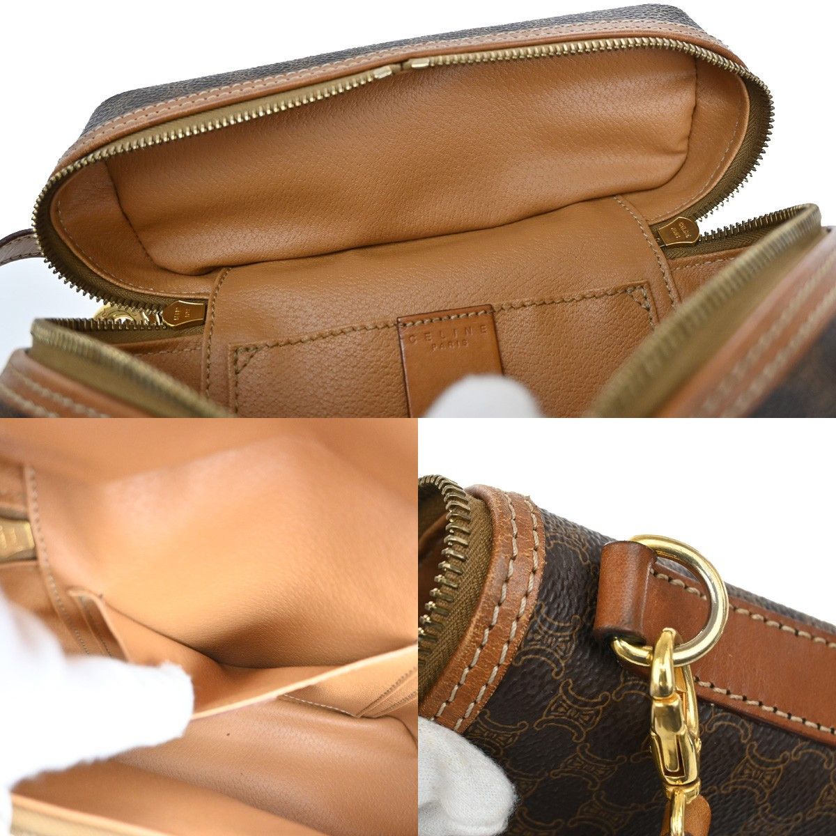 Celine Celine Vintage Macadam Shoulder Bag Canvas Size ONE SIZE - 15 Thumbnail