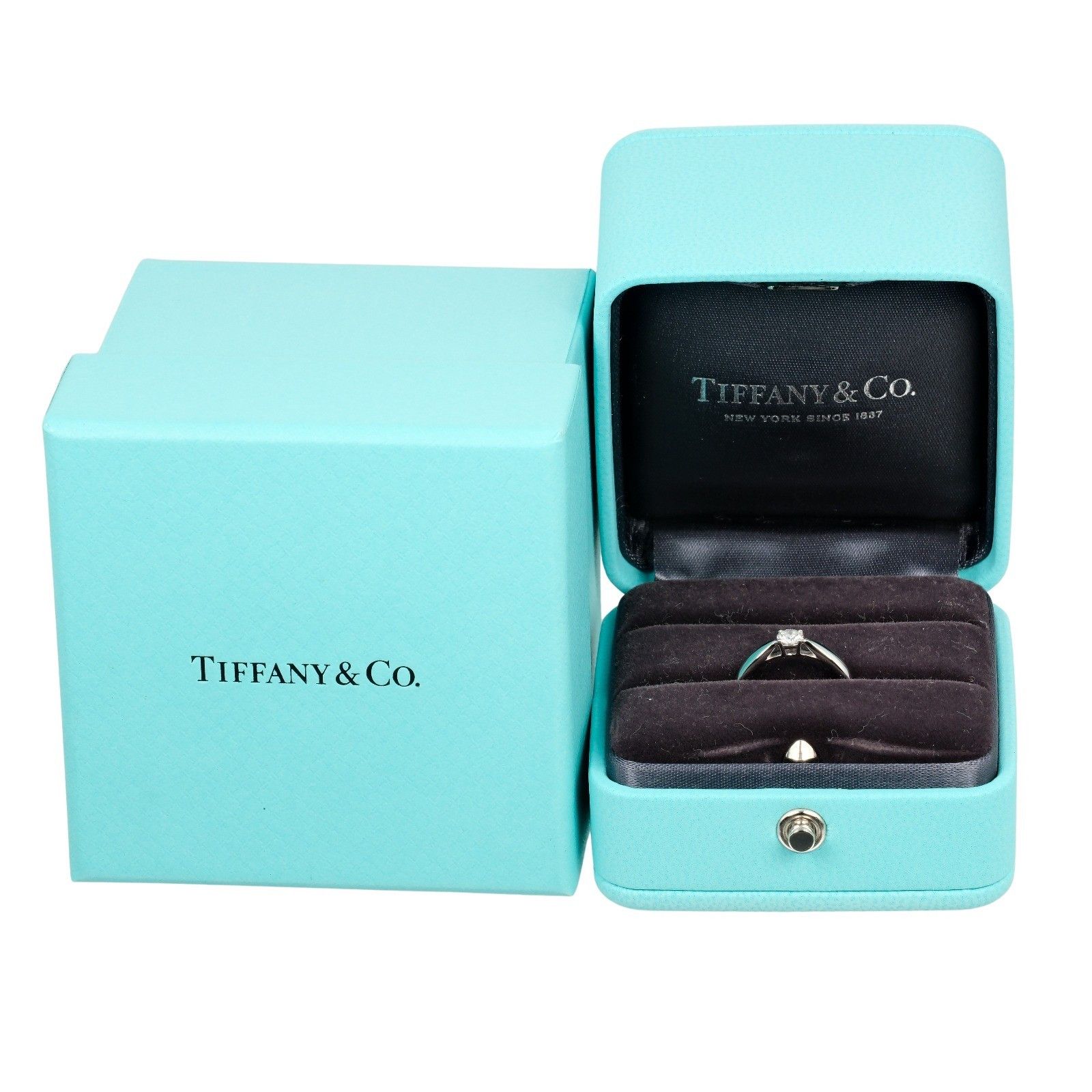 Tiffany & Co. Tiffany & Co. Harmony Solitaire Ring Platinum with RBC Diamond Size ONE SIZE - 8 Thumbnail