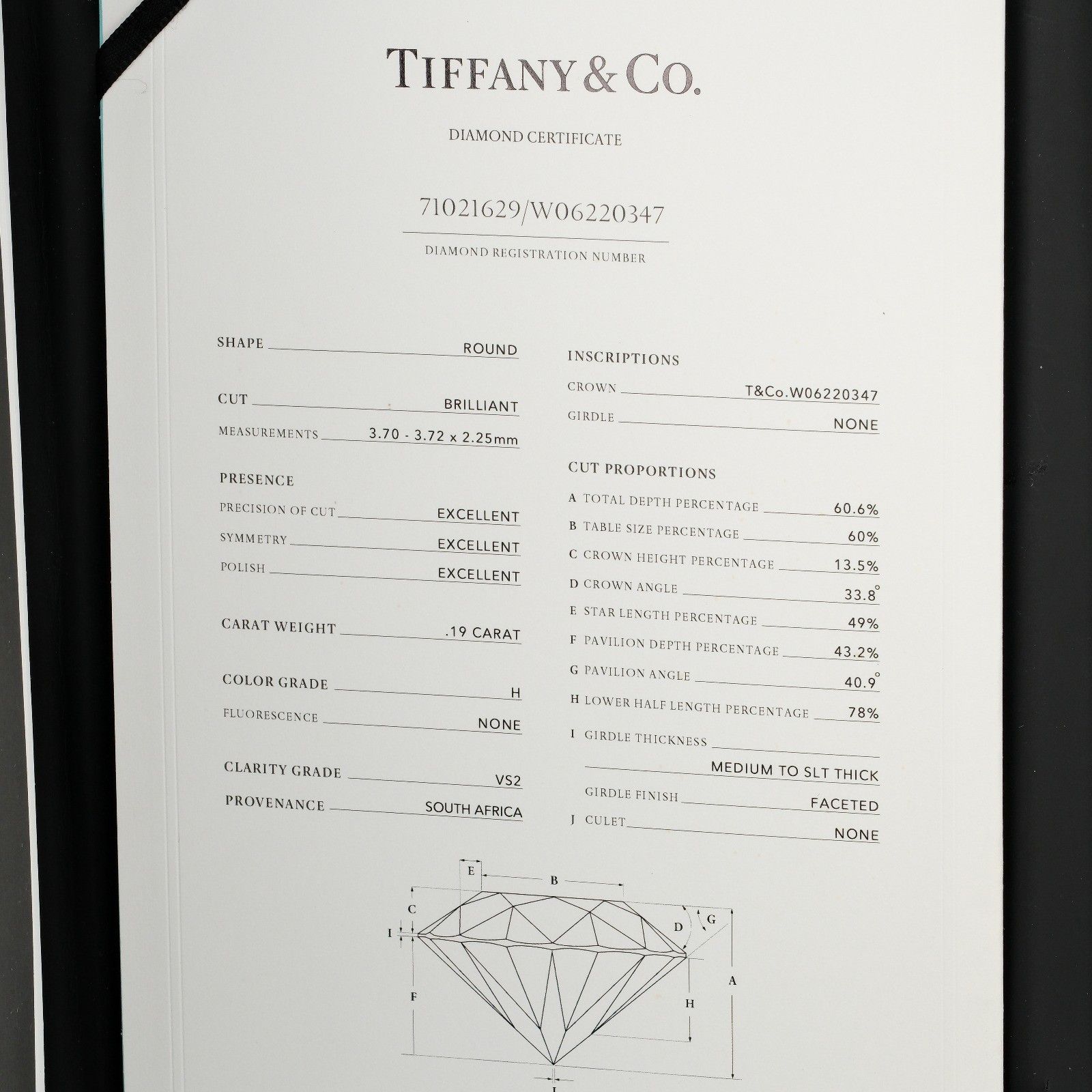 Tiffany & Co. Tiffany & Co. Harmony Solitaire Ring Platinum with RBC Diamond Size ONE SIZE - 7 Thumbnail