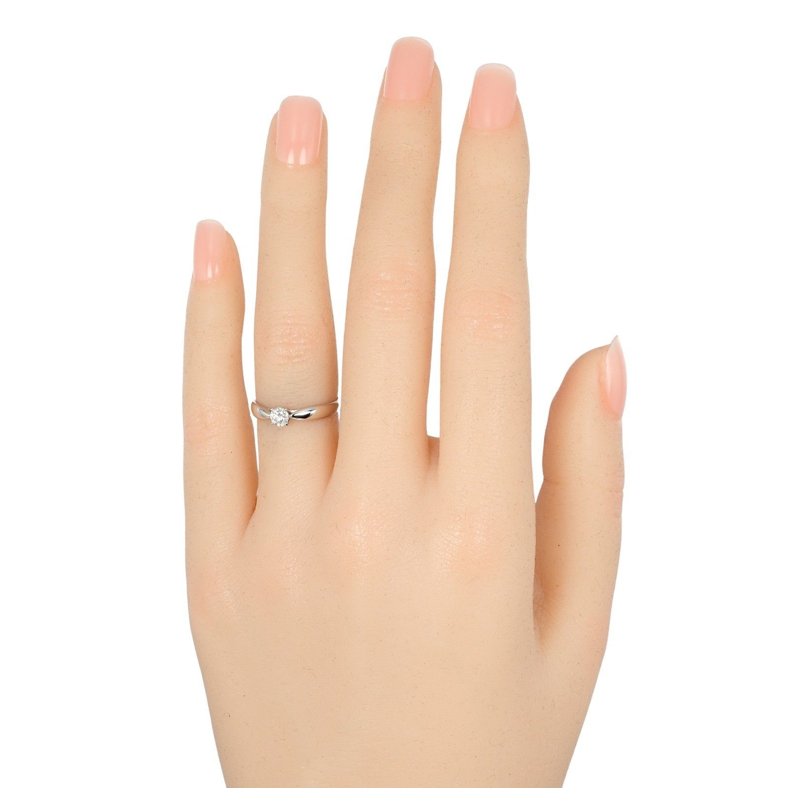 Tiffany & Co. Tiffany & Co. Harmony Solitaire Ring Platinum with RBC Diamond Size ONE SIZE - 9 Thumbnail