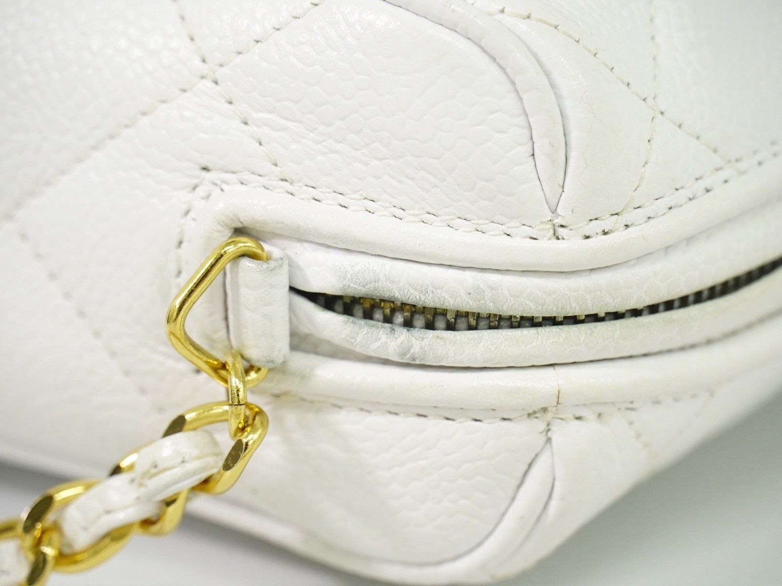 Chanel Chanel Vintage Diamond CC Camera Shoulder Bag Quilted Caviar Size ONE SIZE - 12 Thumbnail