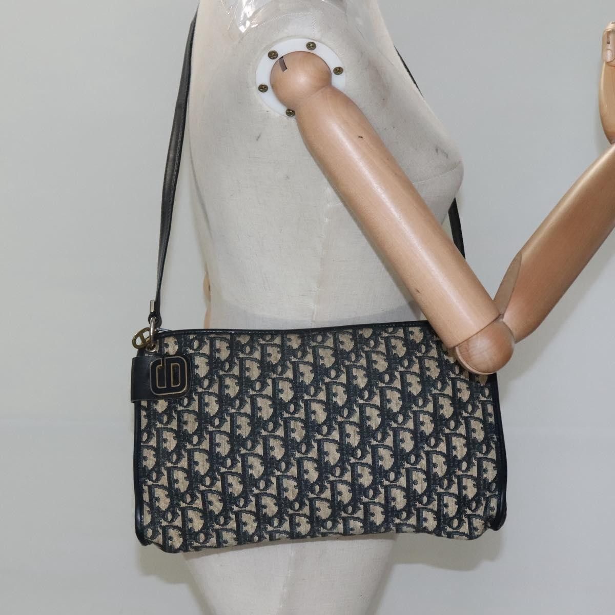 Dior Christian Dior Vintage Trotter Shoulder Bag Canvas Size ONE SIZE - 17 Thumbnail