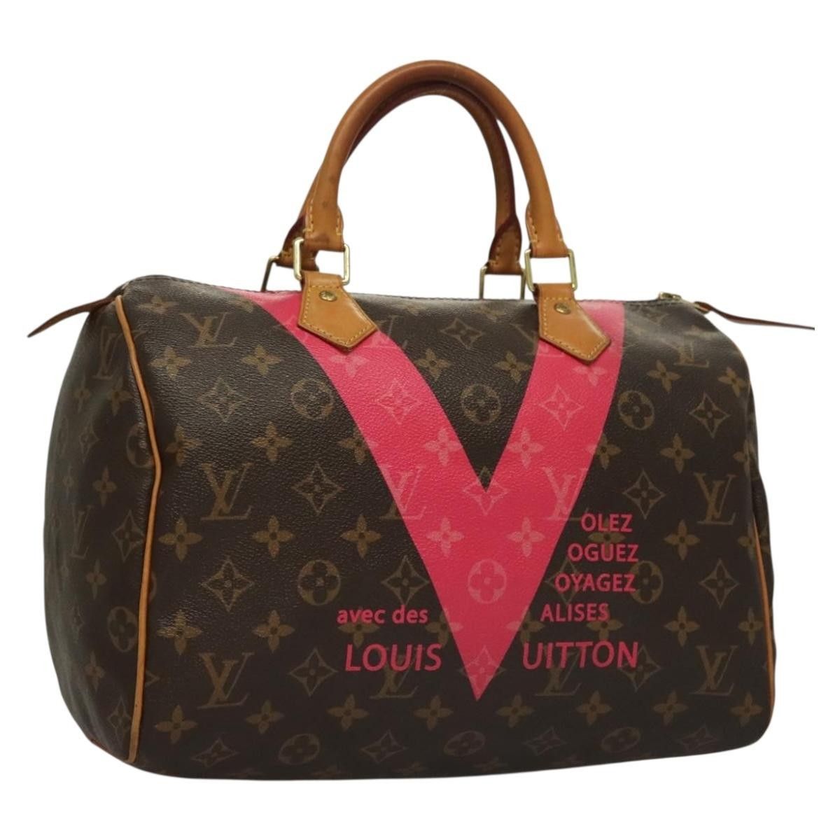 Louis Vuitton Louis Vuitton Speedy Handbag Limited Edition V Monogram Canvas Size ONE SIZE - 20 Thumbnail