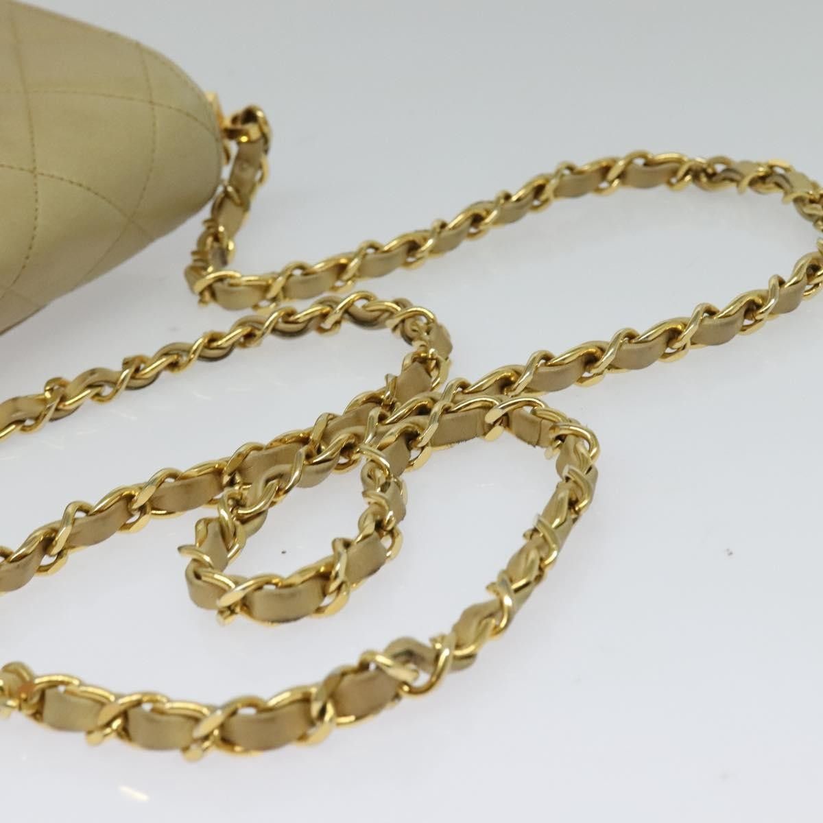 Chanel Chanel Logo Chain Shoulder Bag Leather Size ONE SIZE - 9 Thumbnail