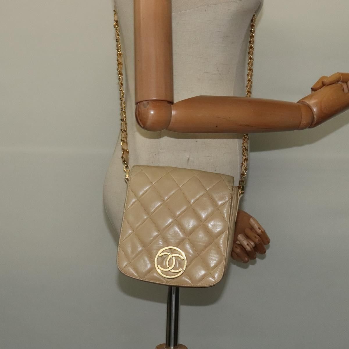 Chanel Chanel Logo Chain Shoulder Bag Leather Size ONE SIZE - 15 Thumbnail