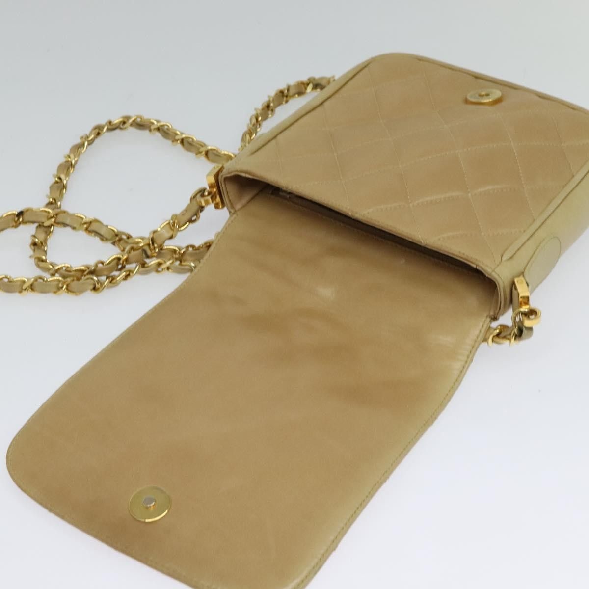 Chanel Chanel Logo Chain Shoulder Bag Leather Size ONE SIZE - 18 Thumbnail