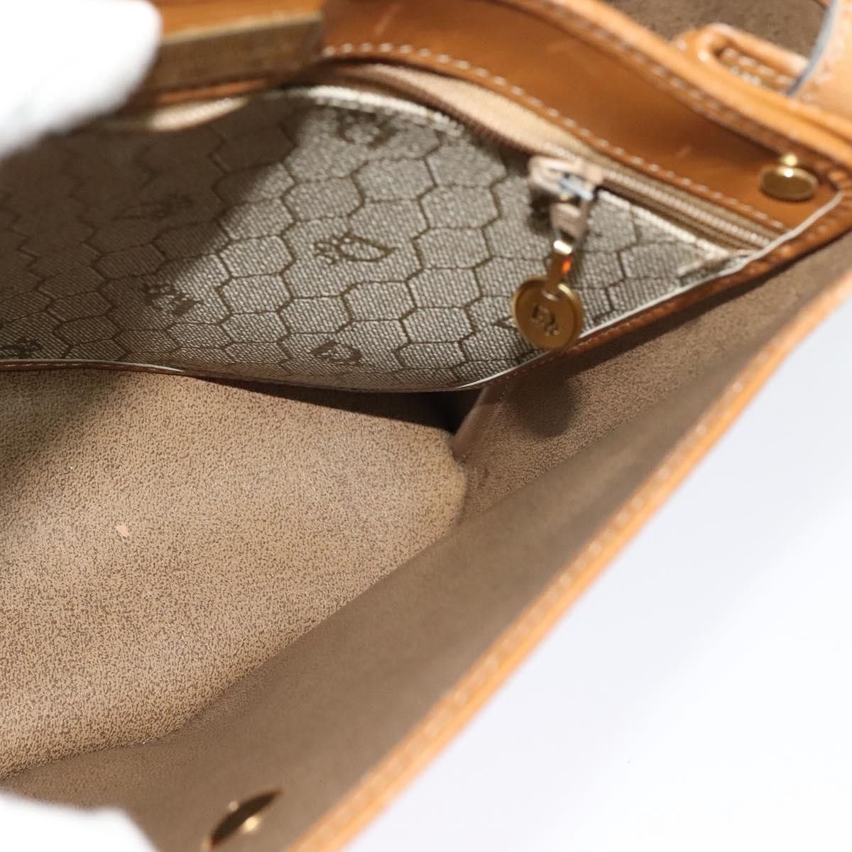 Dior Christian Dior Vintage Honeycomb Canvas and Leather Size ONE SIZE - 18 Thumbnail