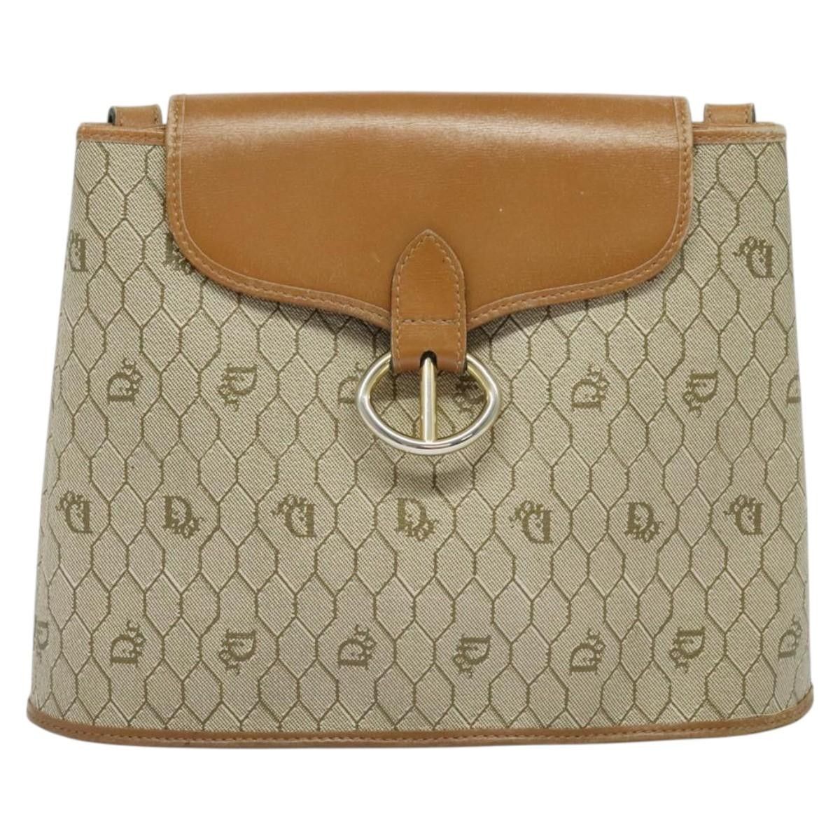 Dior Christian Dior Vintage Honeycomb Canvas and Leather Size ONE SIZE - 17 Thumbnail