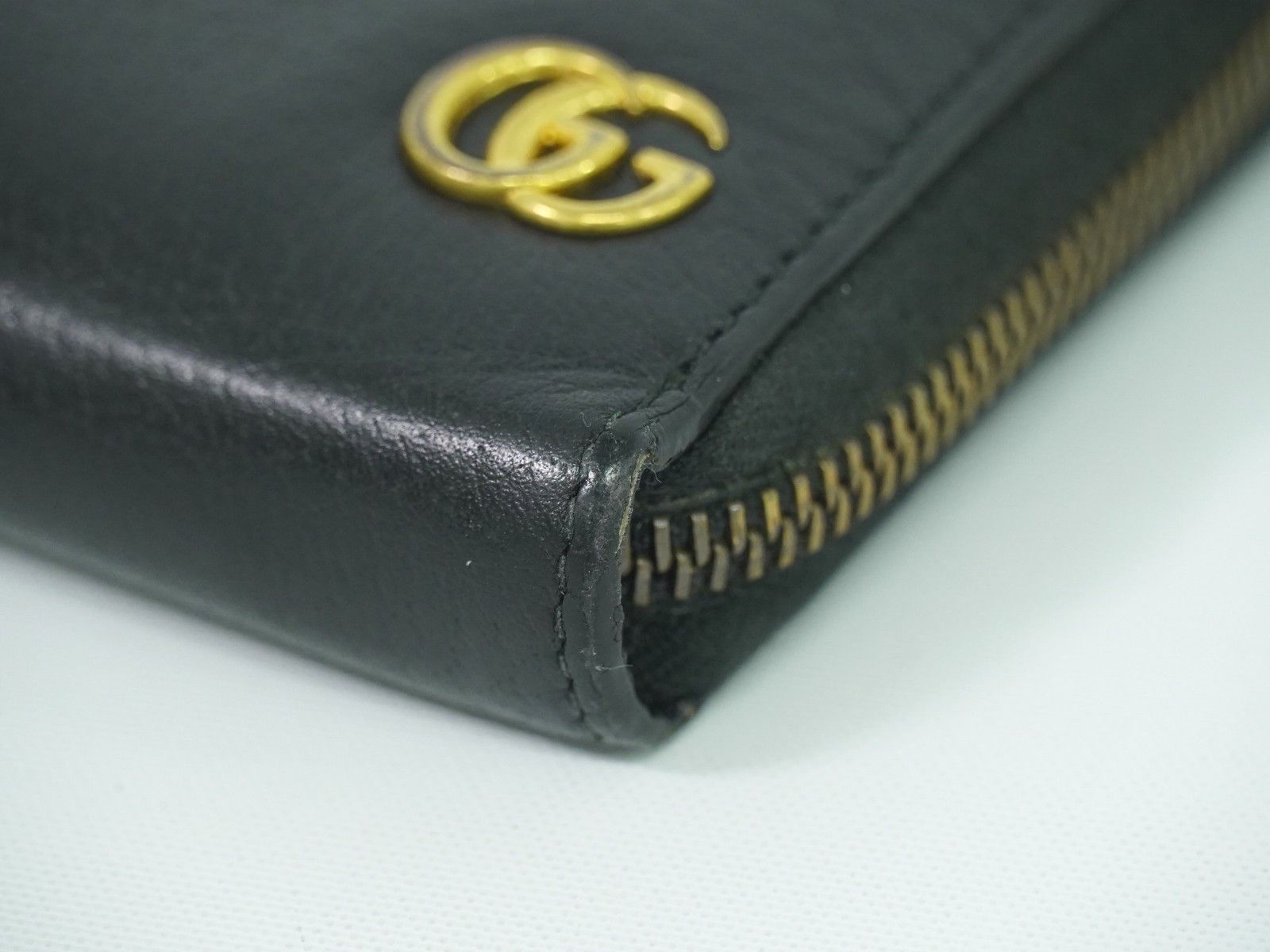 Gucci Gucci GG Marmont Zip Around Wallet Leather Size ONE SIZE - 9 Thumbnail