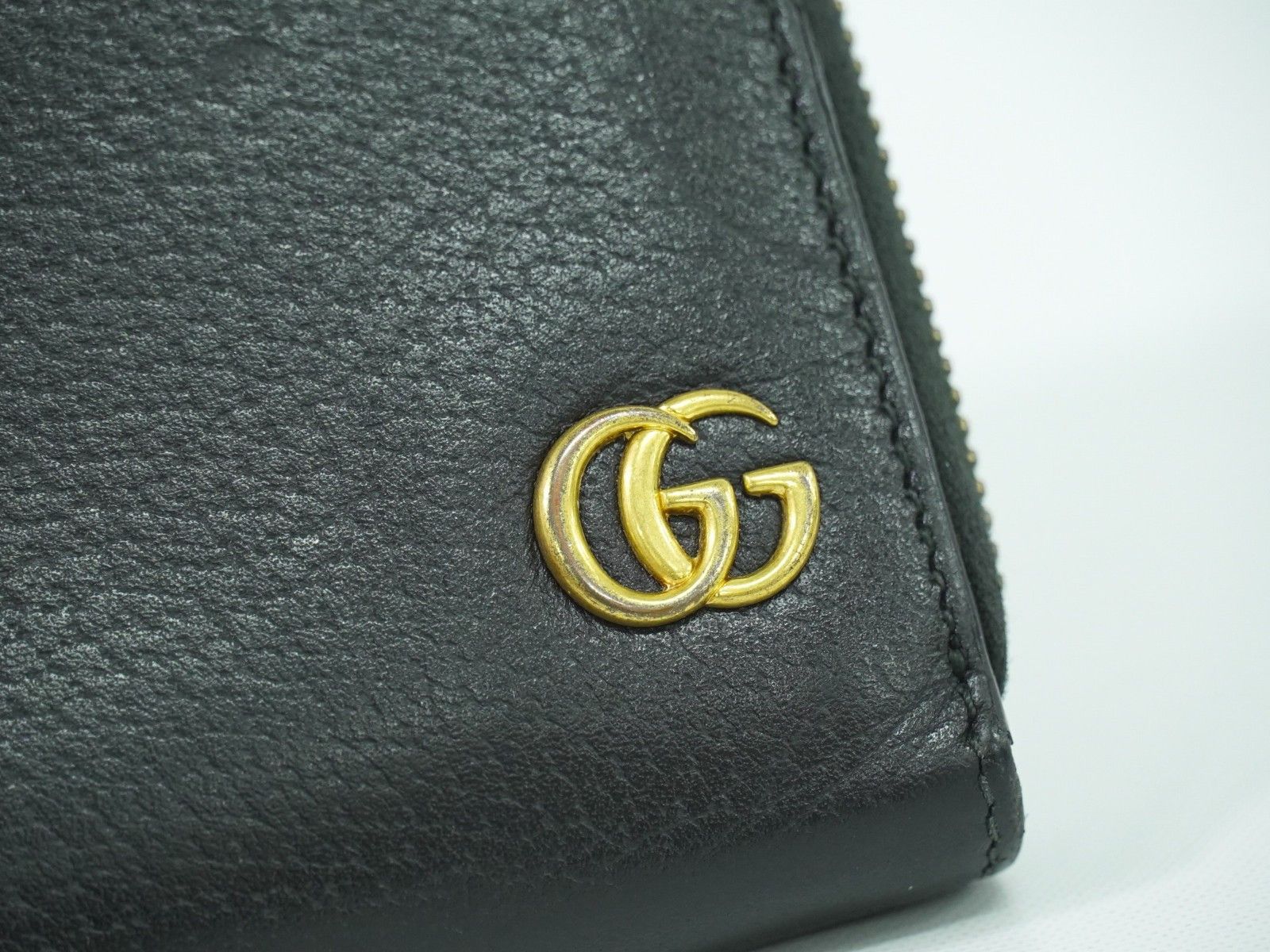 Gucci Gucci GG Marmont Zip Around Wallet Leather Size ONE SIZE - 12 Thumbnail