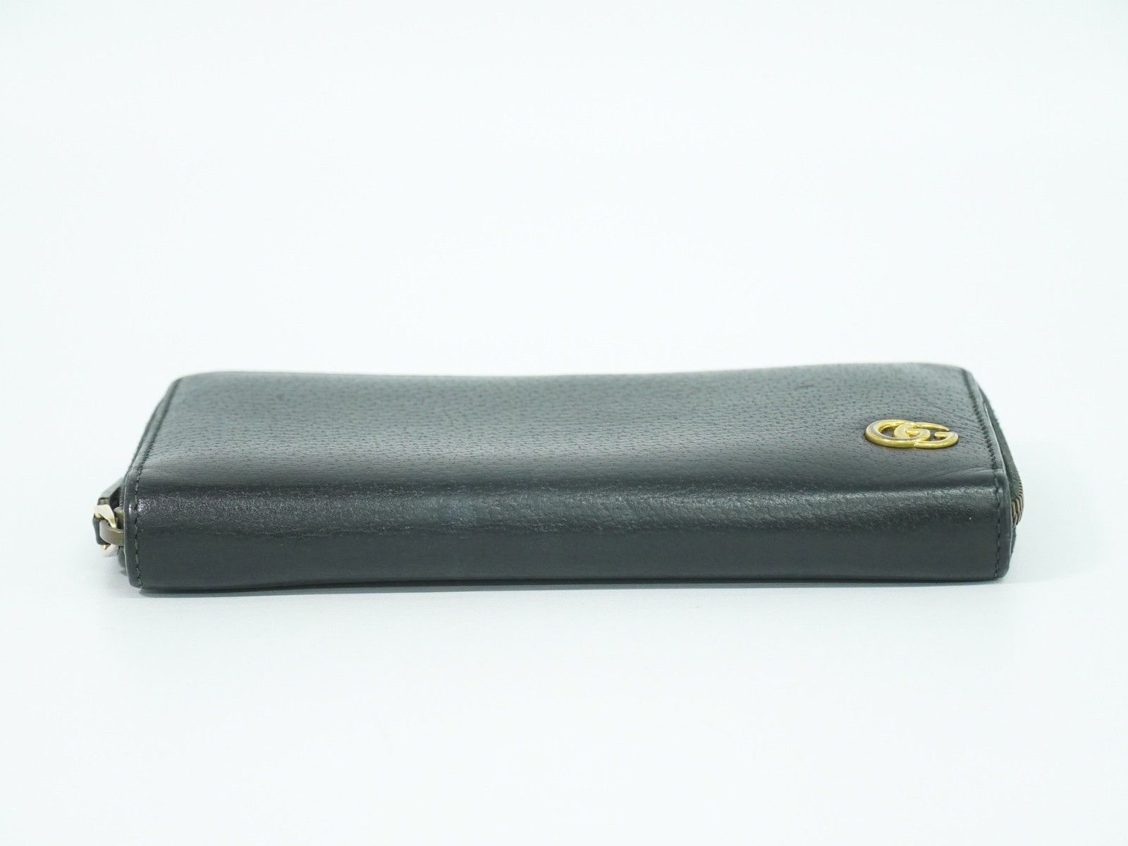 Gucci Gucci GG Marmont Zip Around Wallet Leather Size ONE SIZE - 3 Thumbnail