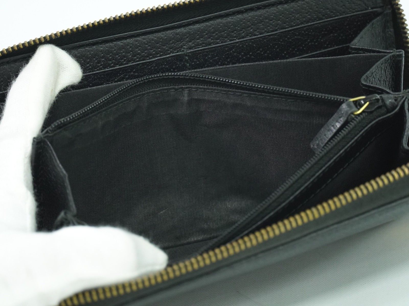 Gucci Gucci GG Marmont Zip Around Wallet Leather Size ONE SIZE - 14 Thumbnail