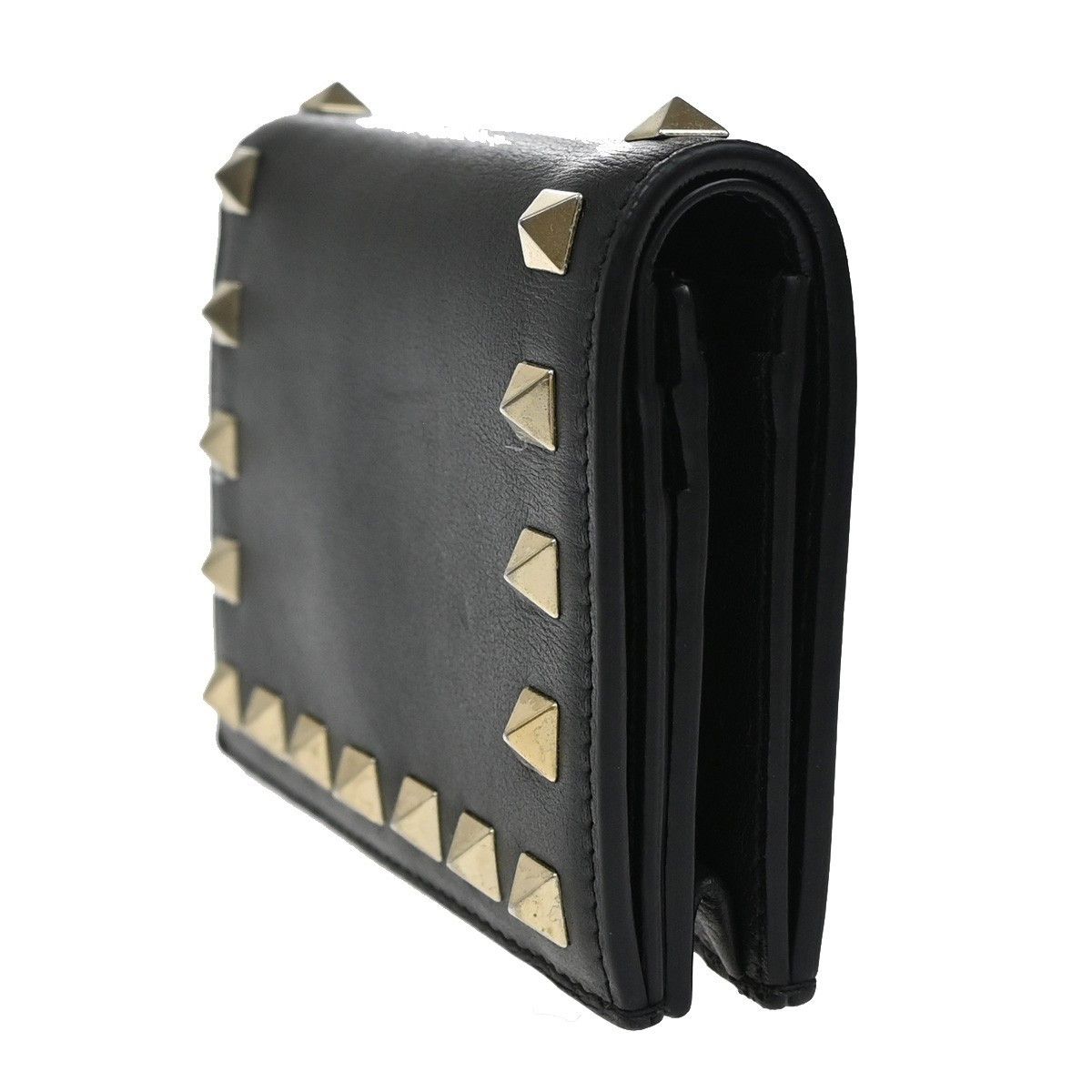 Valentino Valentino Garavani Rockstud Flap Card Case Leather Size ONE SIZE - 3 Thumbnail
