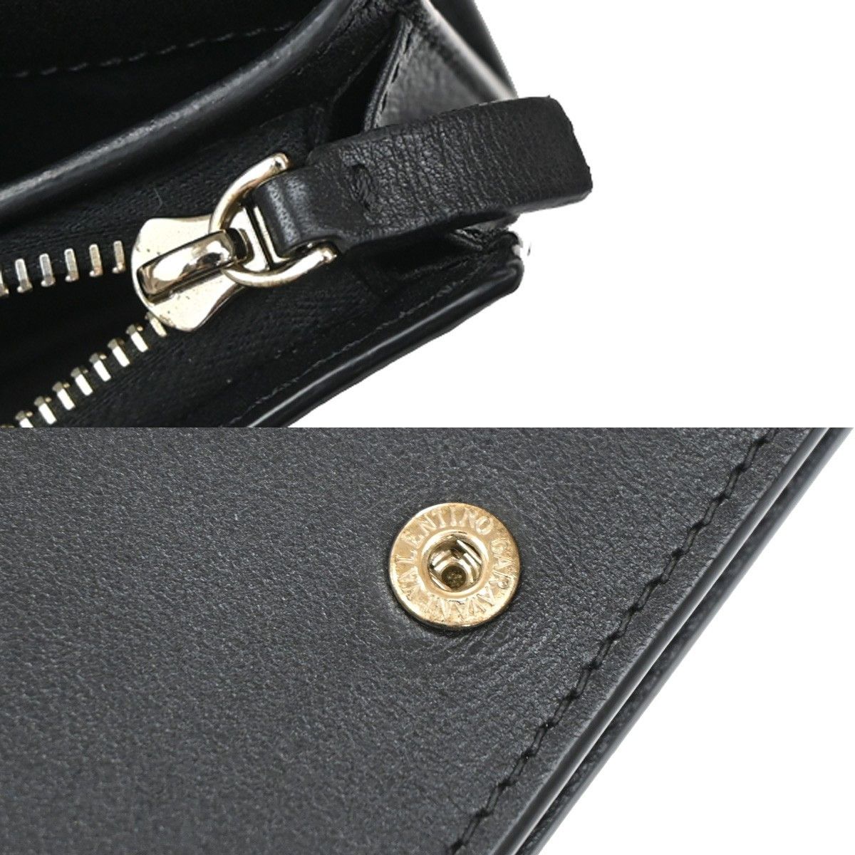 Valentino Valentino Garavani Rockstud Flap Card Case Leather Size ONE SIZE - 7 Thumbnail